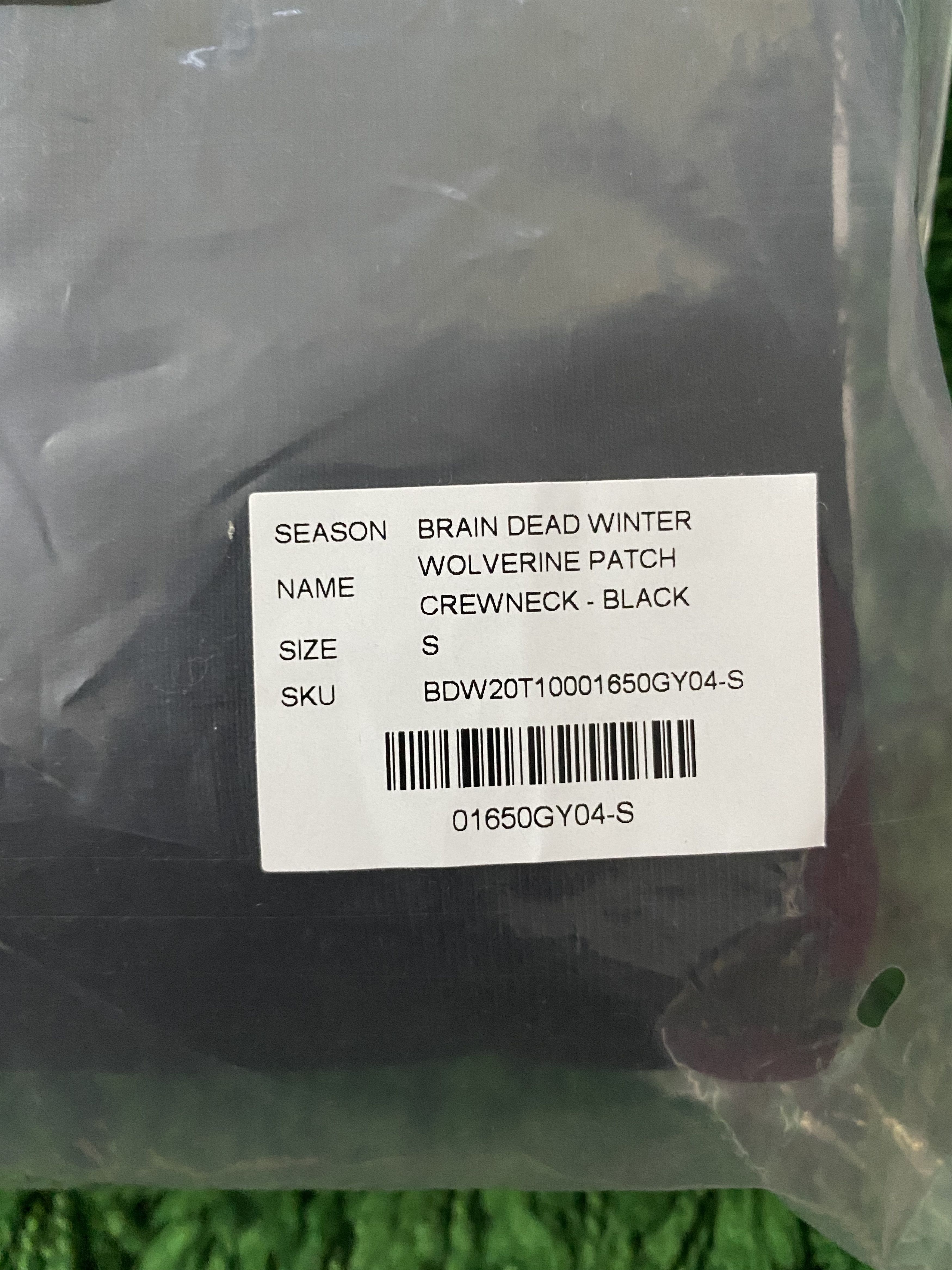Brain Dead WOLVERINE PATCH CREWNECK - BLACK Size US S / EU 44-46 / 1 - 6 Thumbnail