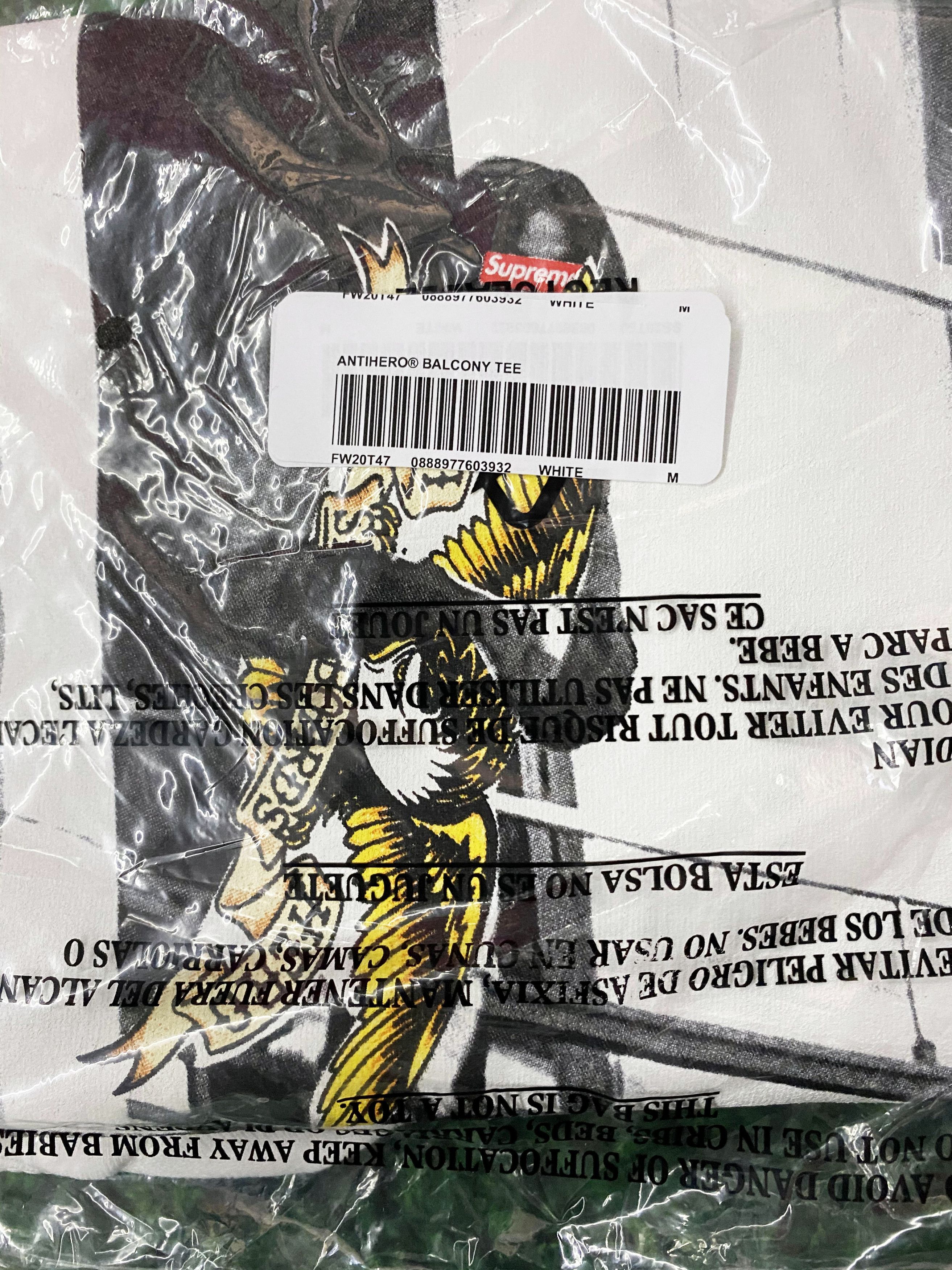 Antihero × Supreme Supreme ® / ANTIHERO ® Balcony Tee Size US M / EU 48-50 / 2 - 4 Thumbnail