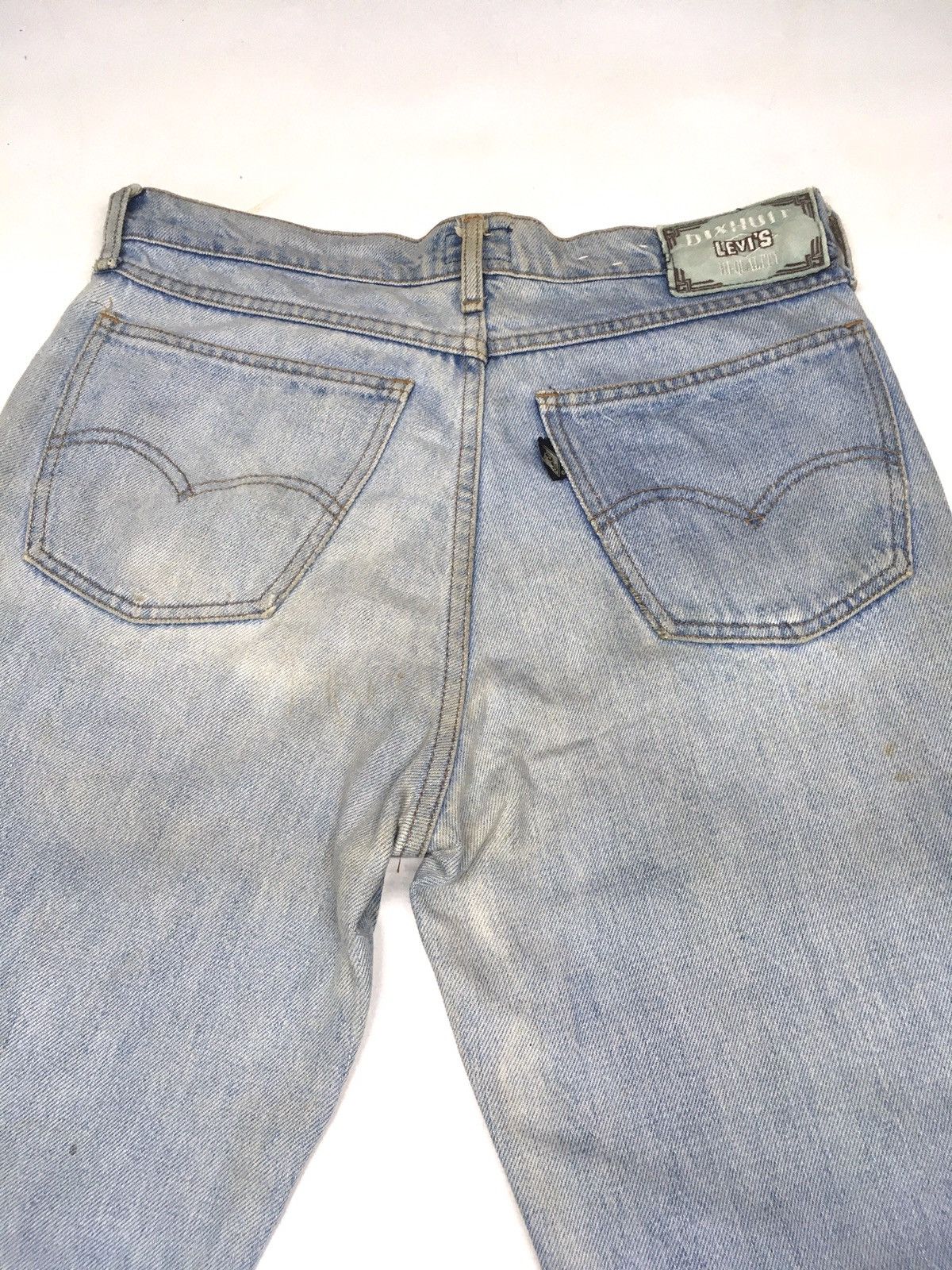 Levi's × Vintage Vintage 1991 Levis Big E dixhuit blue wash distressed denim Size US 31 - 10 Thumbnail