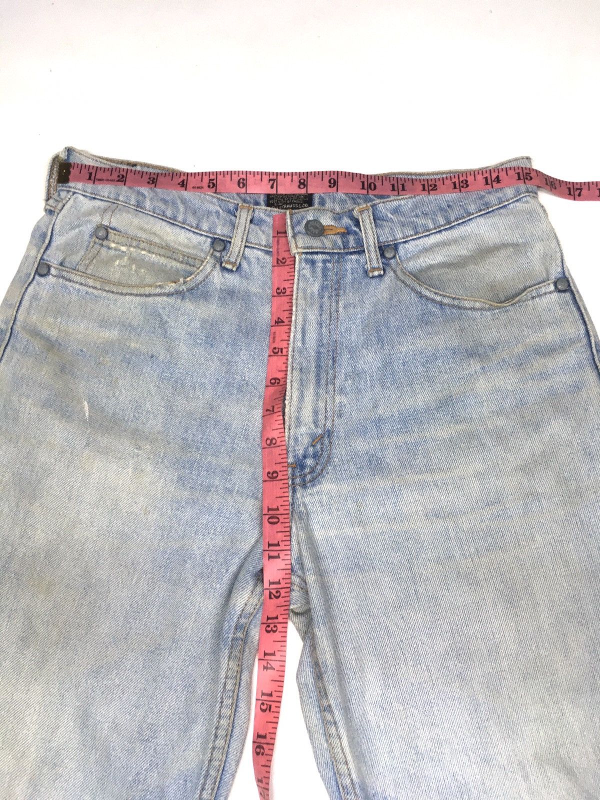 Levi's × Vintage Vintage 1991 Levis Big E dixhuit blue wash distressed denim Size US 31 - 3 Thumbnail