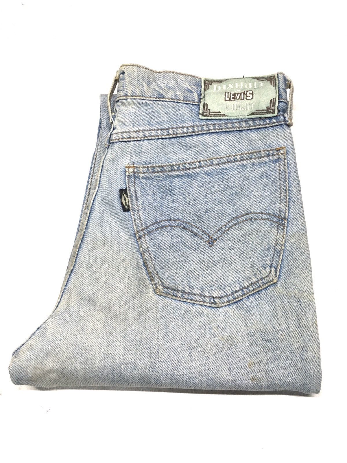 Levi's × Vintage Vintage 1991 Levis Big E dixhuit blue wash distressed denim Size US 31 - 1 Thumbnail