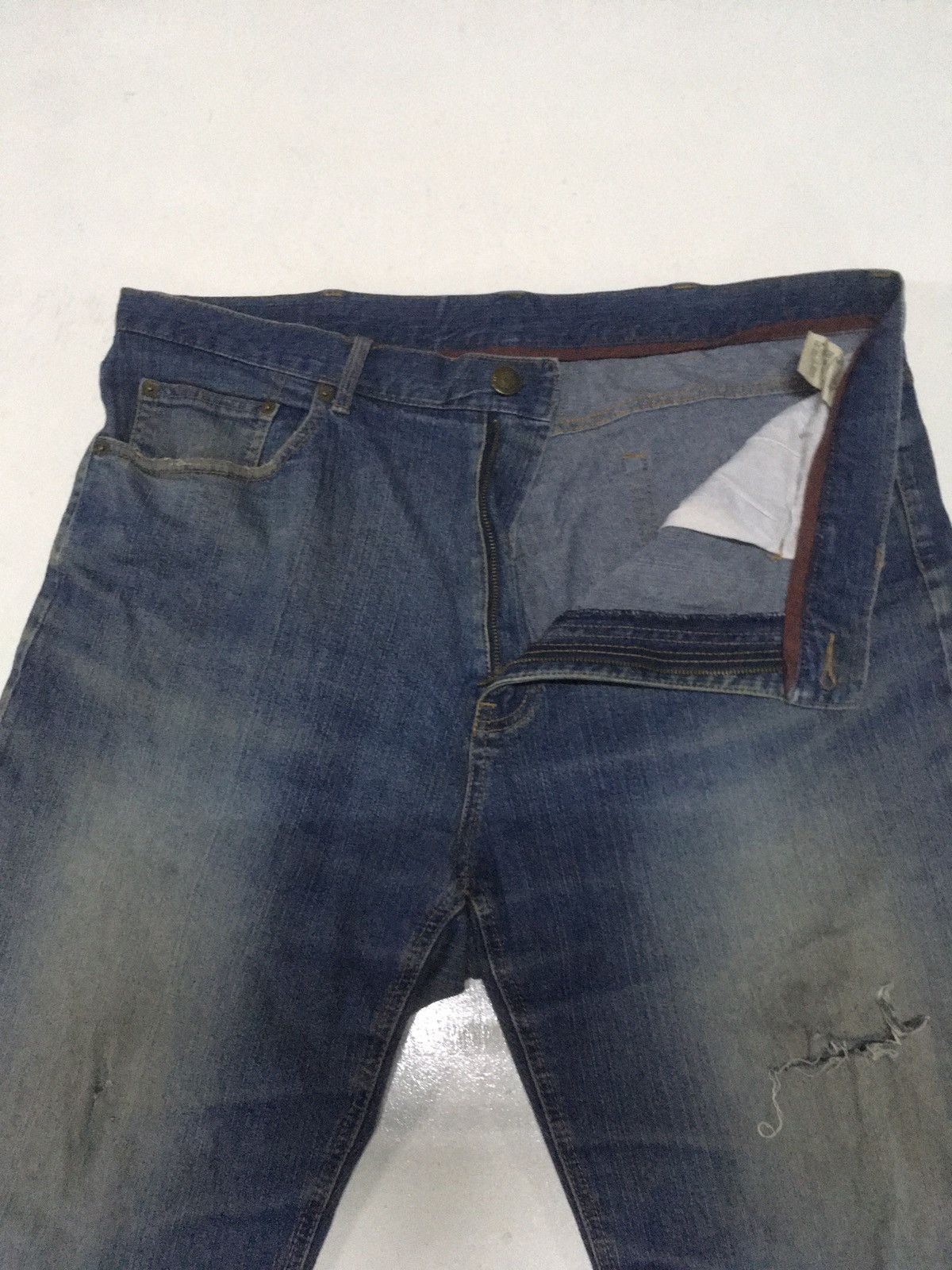 Japanese Brand × Vintage Vintage top valu distressed jeans japan Size US 40 / EU 56 - 6 Thumbnail