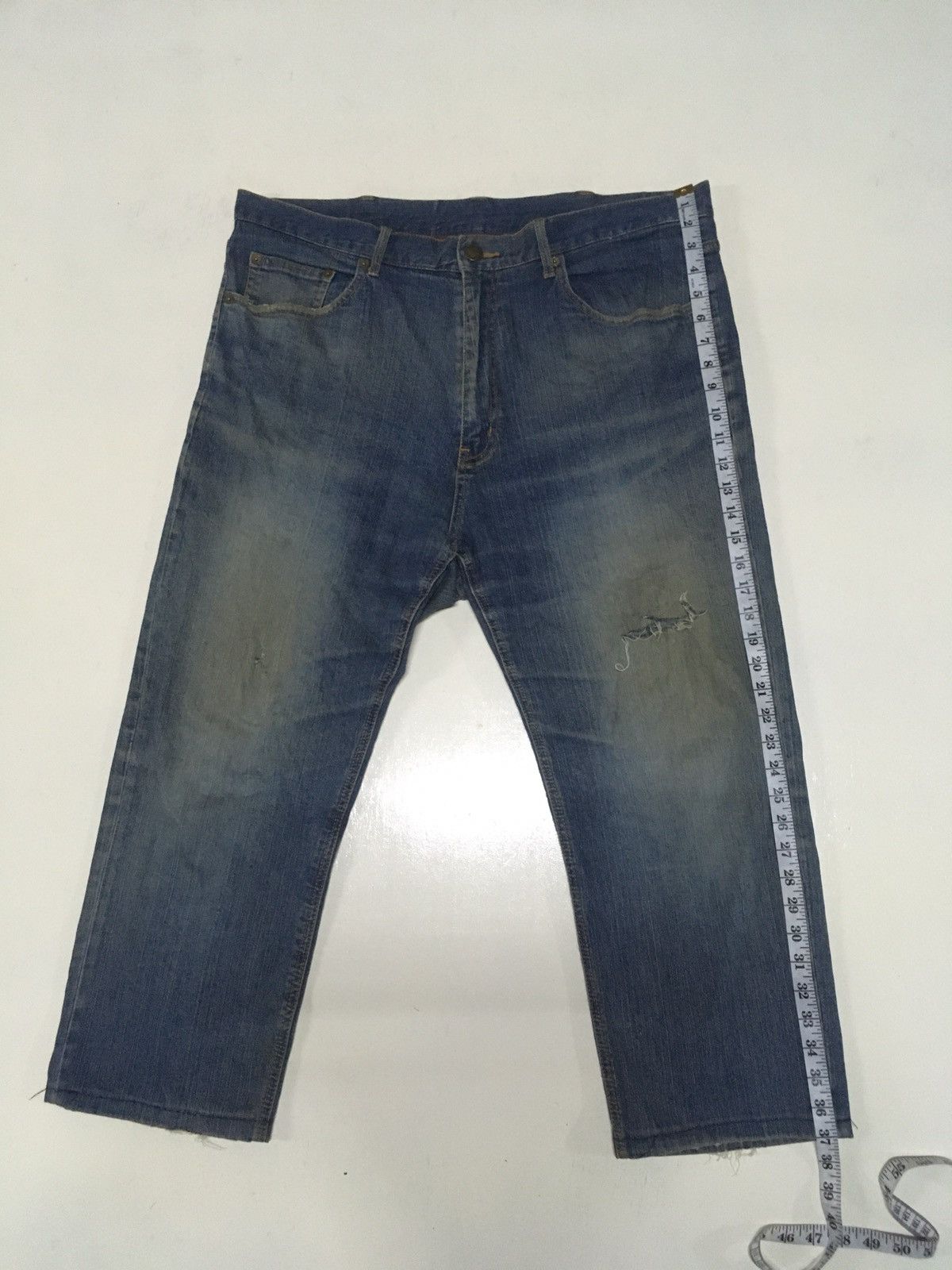 Japanese Brand × Vintage Vintage top valu distressed jeans japan Size US 40 / EU 56 - 2 Thumbnail
