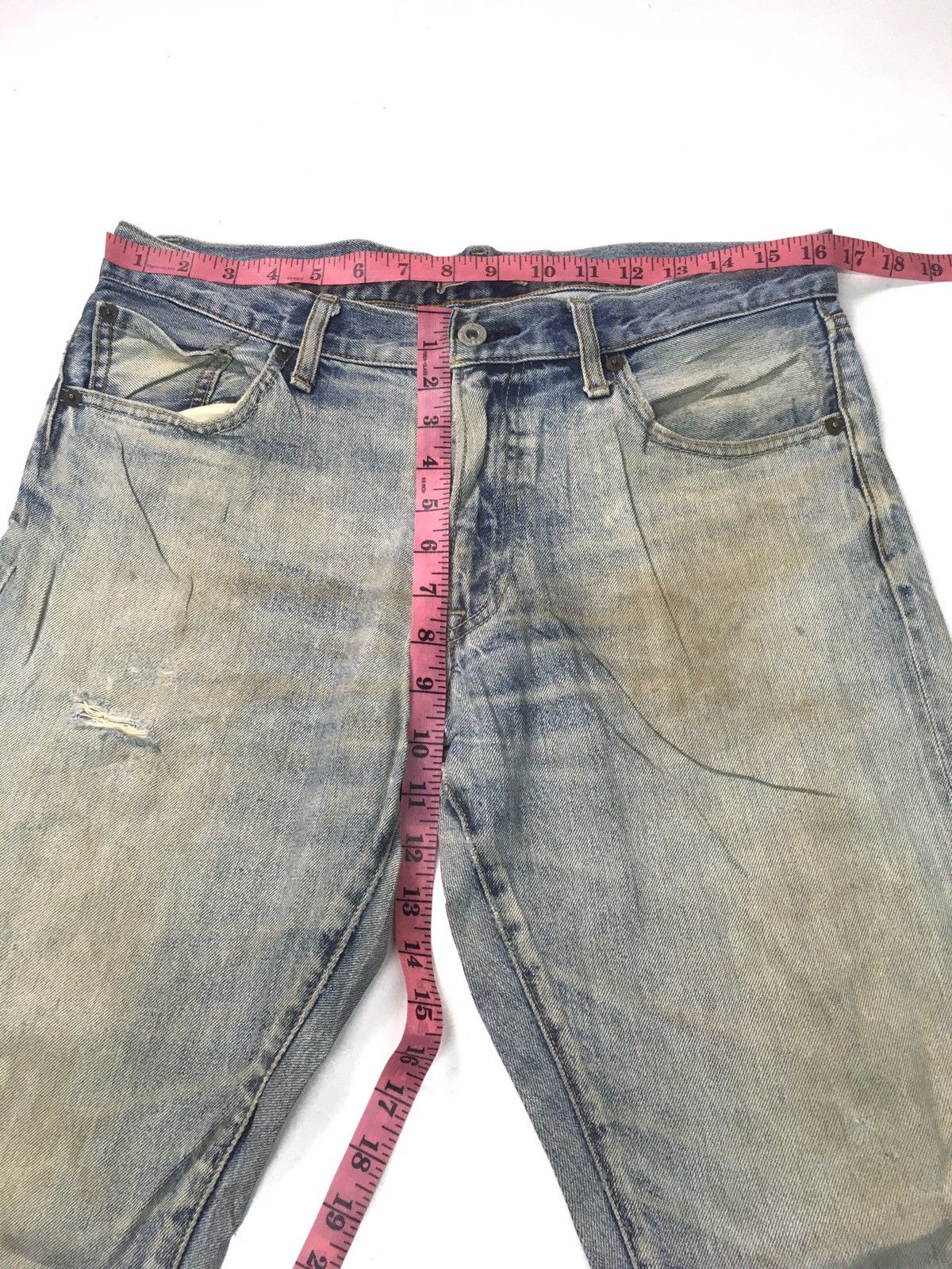 Japanese Brand × Uniqlo Vintage uniqlo distressed selvage denim Size US 33 - 3 Thumbnail