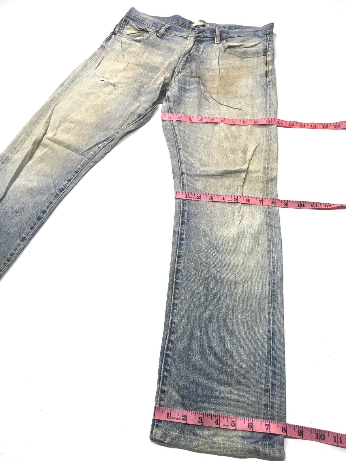 Japanese Brand × Uniqlo Vintage uniqlo distressed selvage denim Size US 33 - 4 Thumbnail