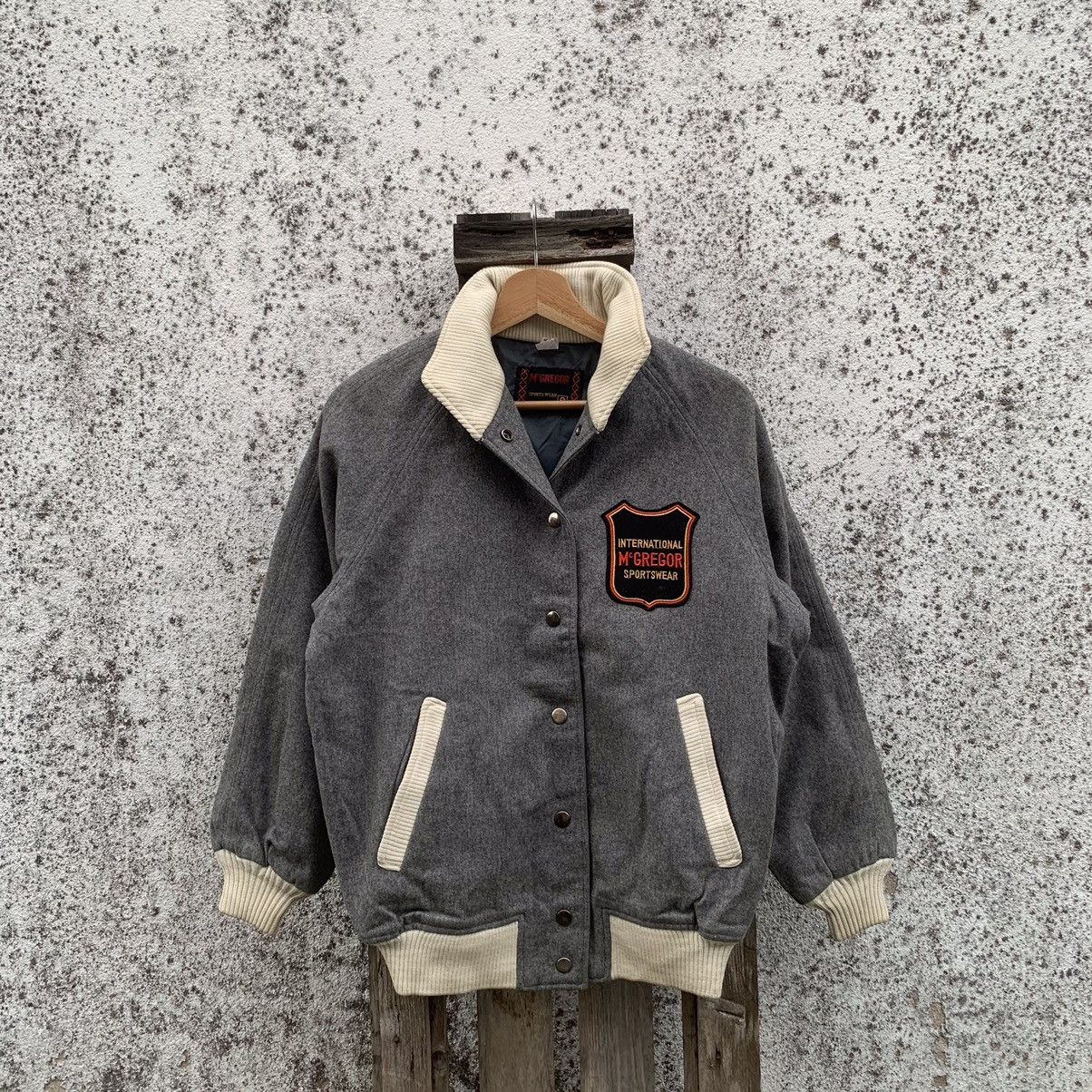 McGregor McGregor Sportswear Distressed Wool Varsity Jacket Size US M / EU 48-50 / 2 - 1 Thumbnail