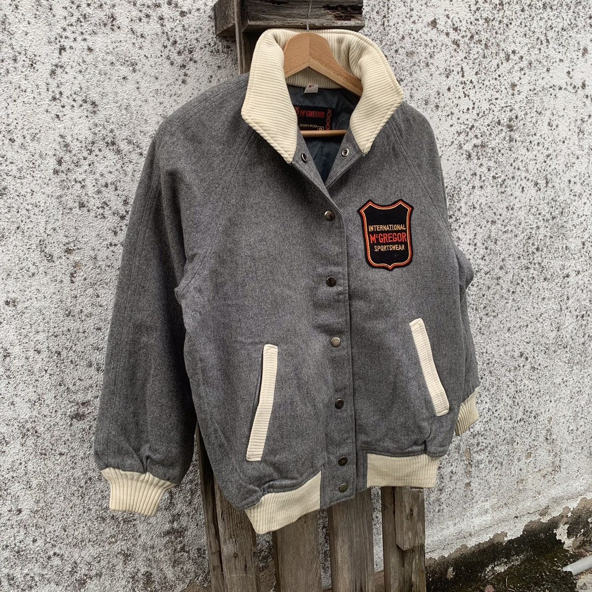 McGregor McGregor Sportswear Distressed Wool Varsity Jacket Size US M / EU 48-50 / 2 - 2 Thumbnail