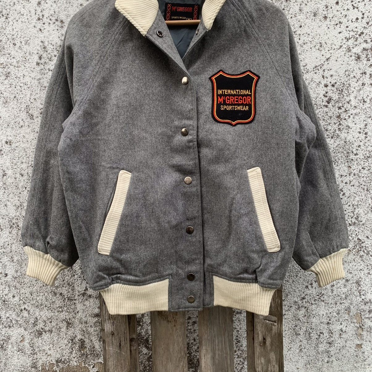 McGregor McGregor Sportswear Distressed Wool Varsity Jacket Size US M / EU 48-50 / 2 - 4 Thumbnail