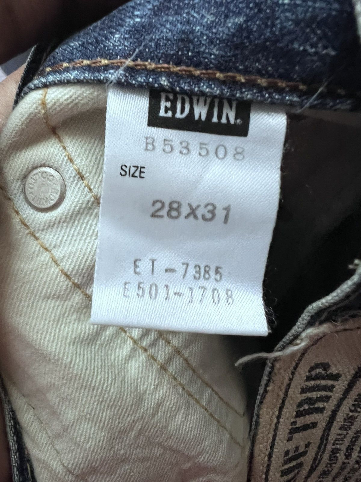 Edwin Distressed Denim Edwin 503 Blue Trip Flared Pants Size US 29 - 7 Thumbnail