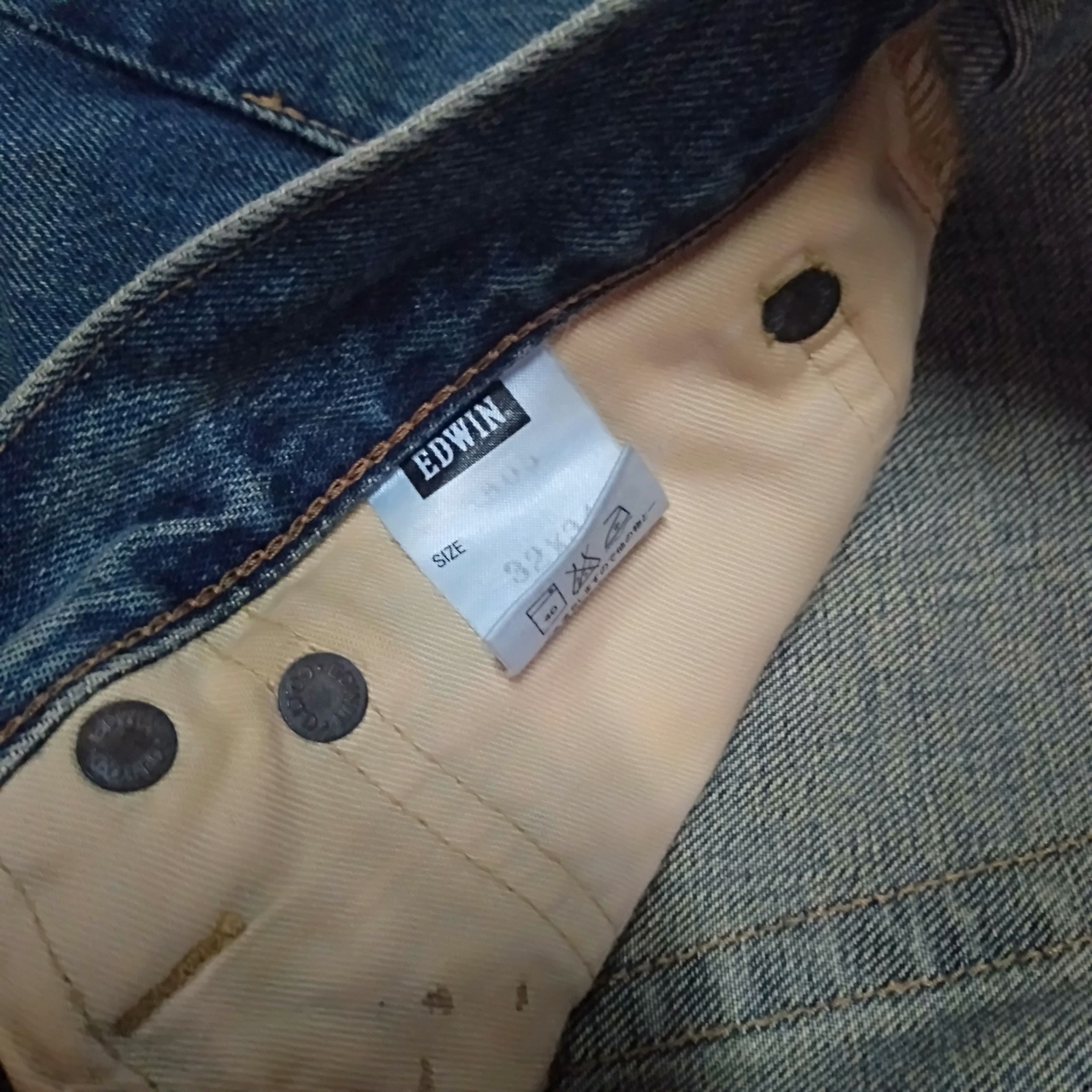 Edwin × Japanese Brand × Vintage vintage Edwin lot 505x distressed selvedge jeans Japan Size US 34 / EU 50 - 9 Thumbnail