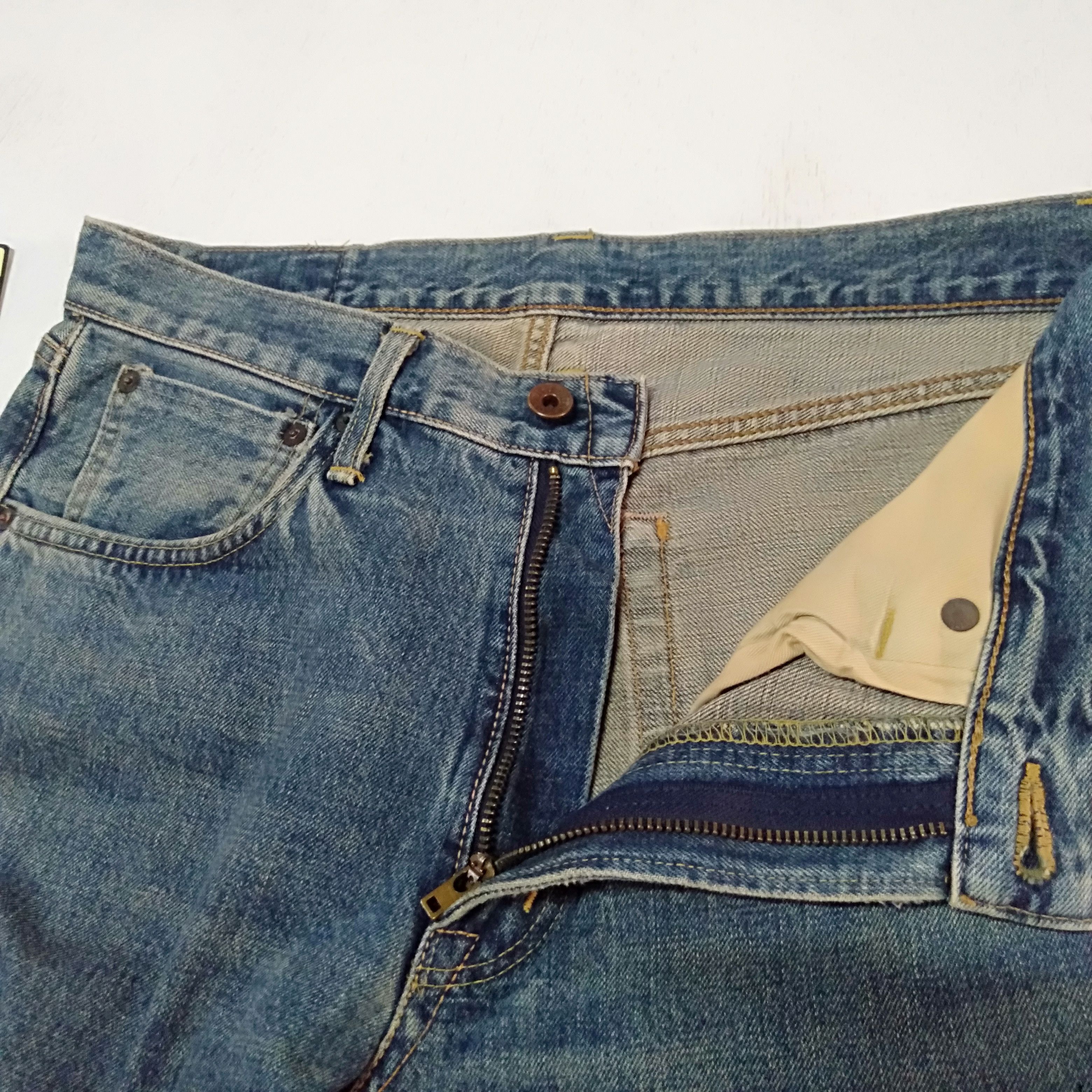 Edwin × Japanese Brand × Vintage vintage Edwin lot 505x distressed selvedge jeans Japan Size US 34 / EU 50 - 7 Thumbnail