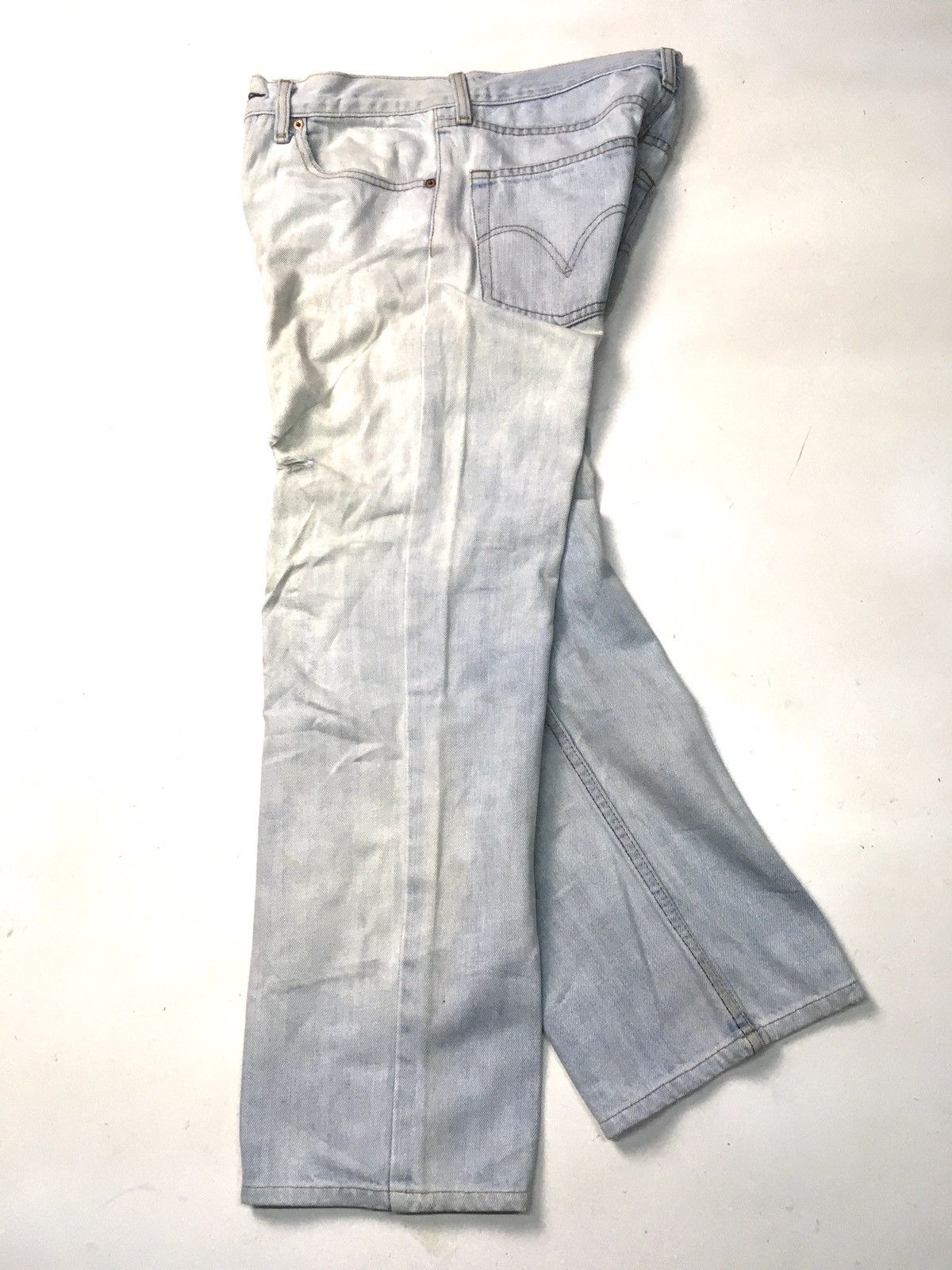 Japanese Brand × Levi's × Vintage Vintage Levi’s 533 light blue wash distressed denim Size US 31 - 6 Thumbnail