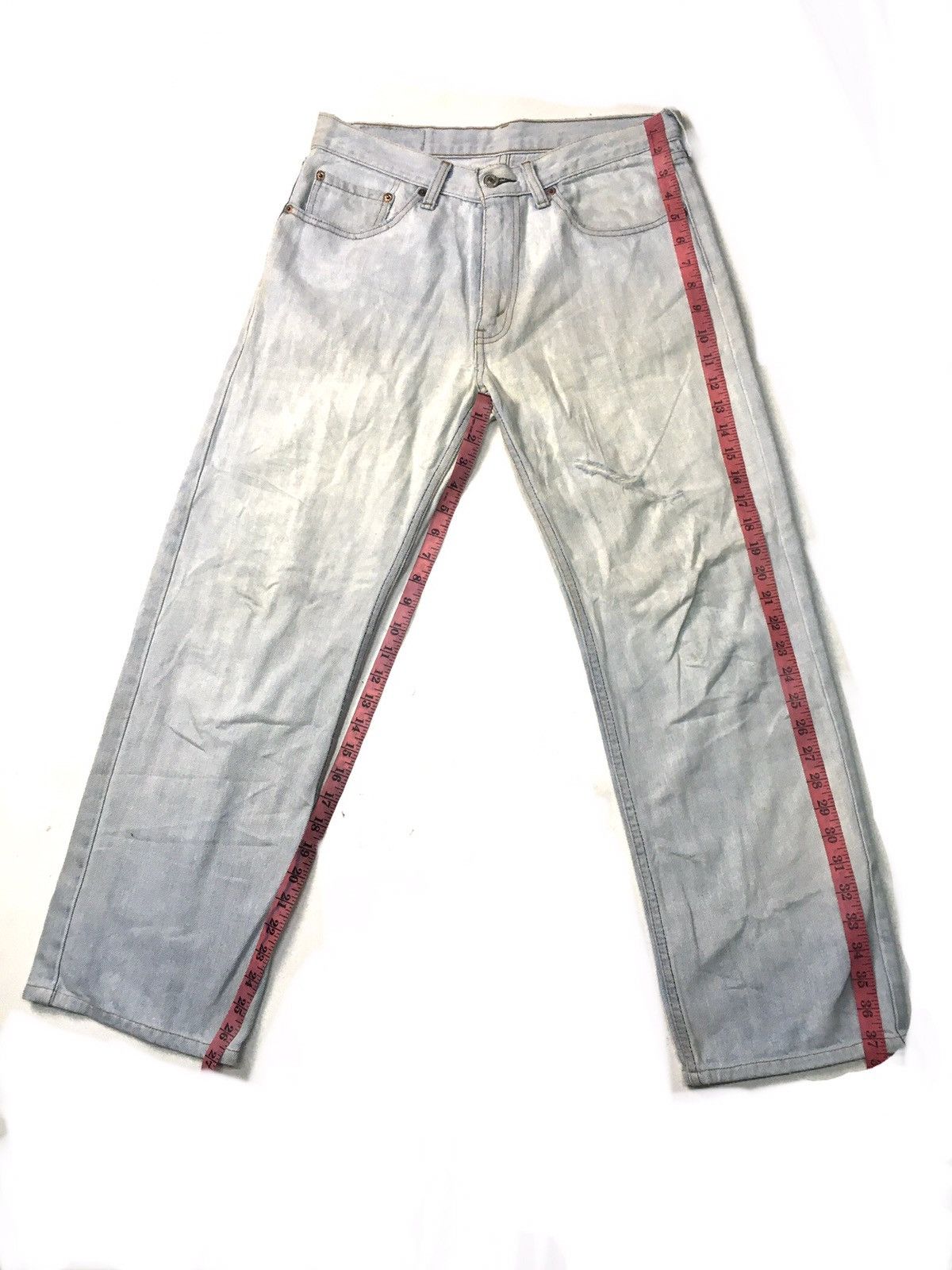 Japanese Brand × Levi's × Vintage Vintage Levi’s 533 light blue wash distressed denim Size US 31 - 2 Thumbnail