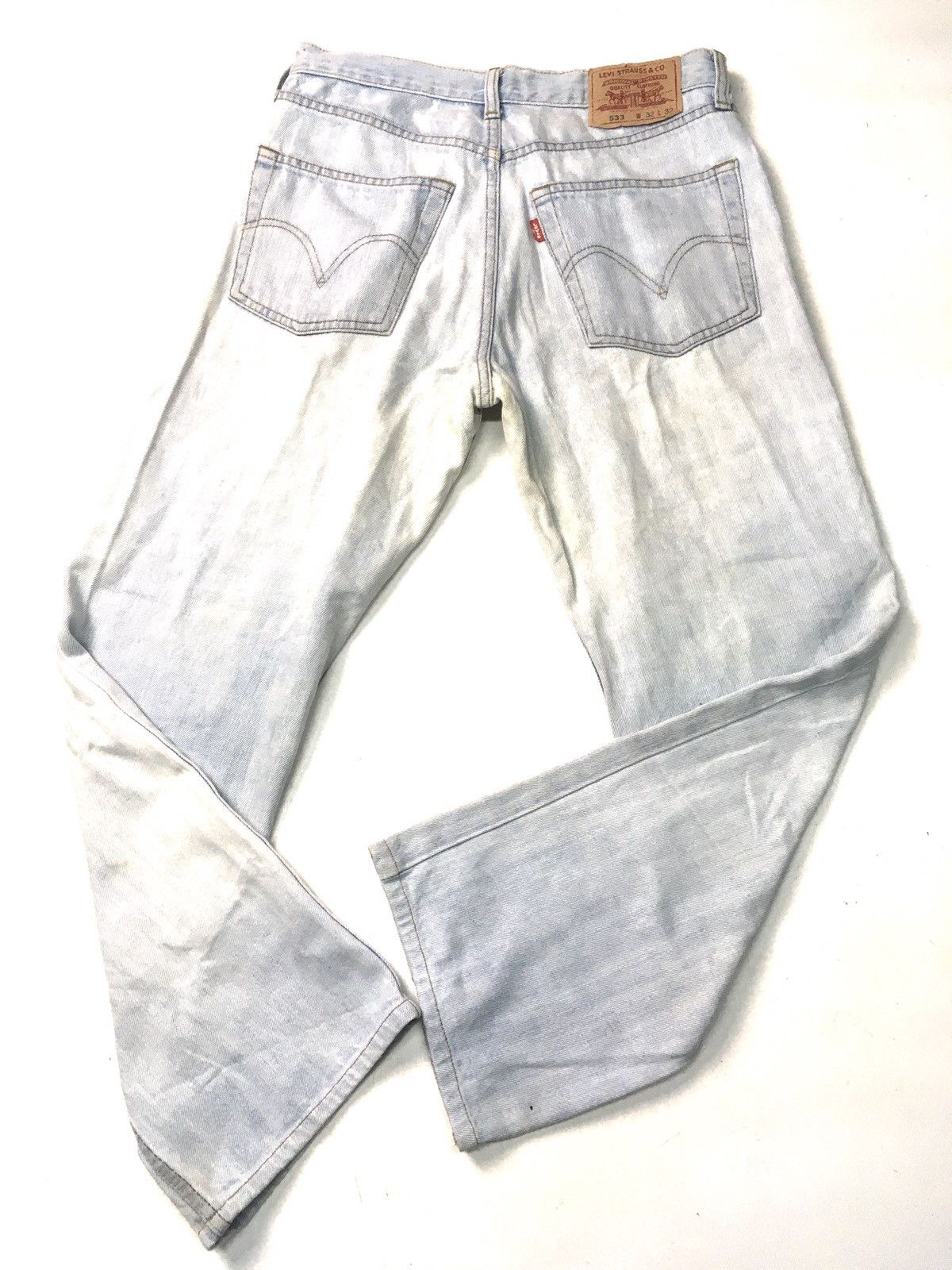 Japanese Brand × Levi's × Vintage Vintage Levi’s 533 light blue wash distressed denim Size US 31 - 7 Thumbnail