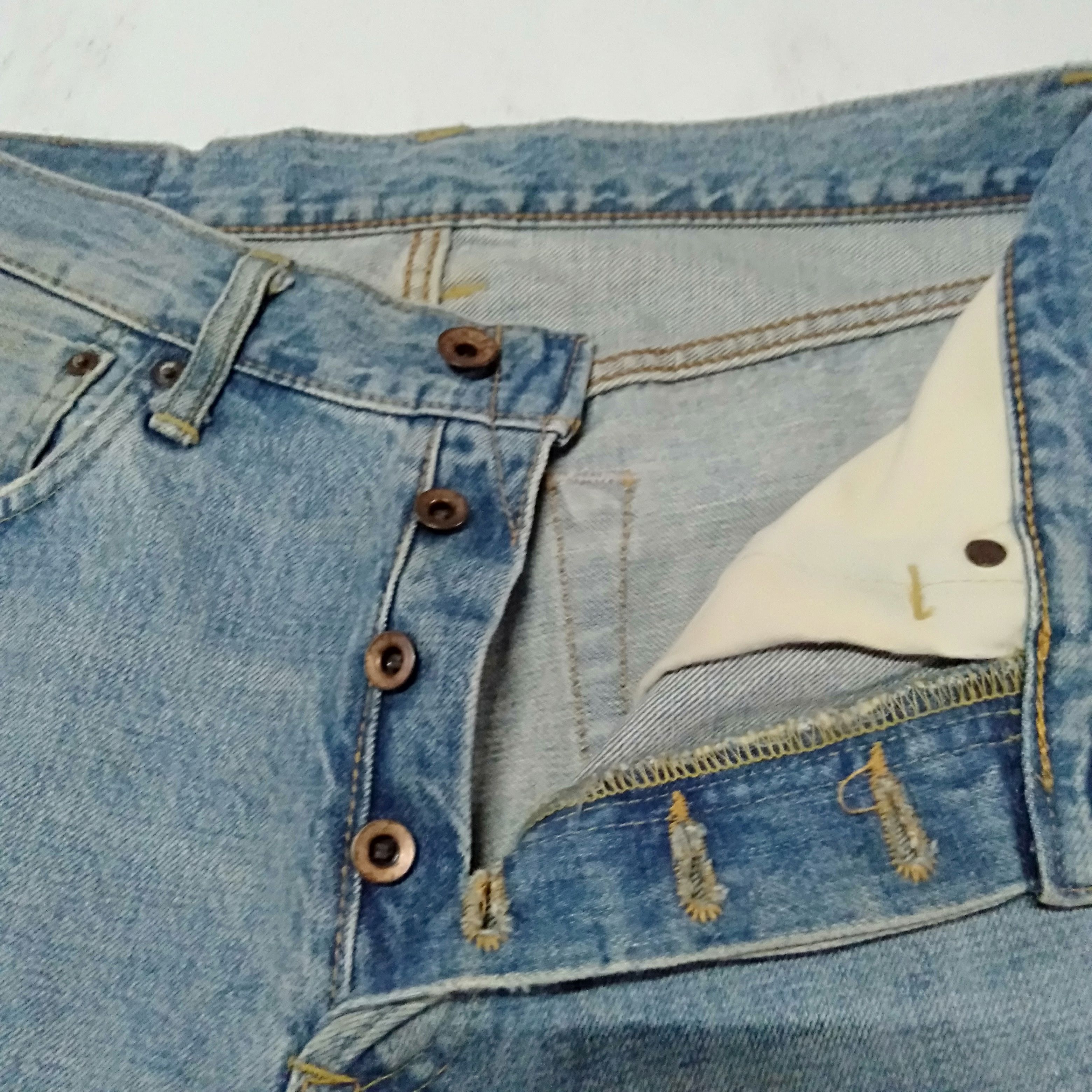 Edwin × Japanese Brand × Vintage vintage Edwin lot 505X distressed selvedge jeans japan Size US 32 / EU 48 - 5 Thumbnail