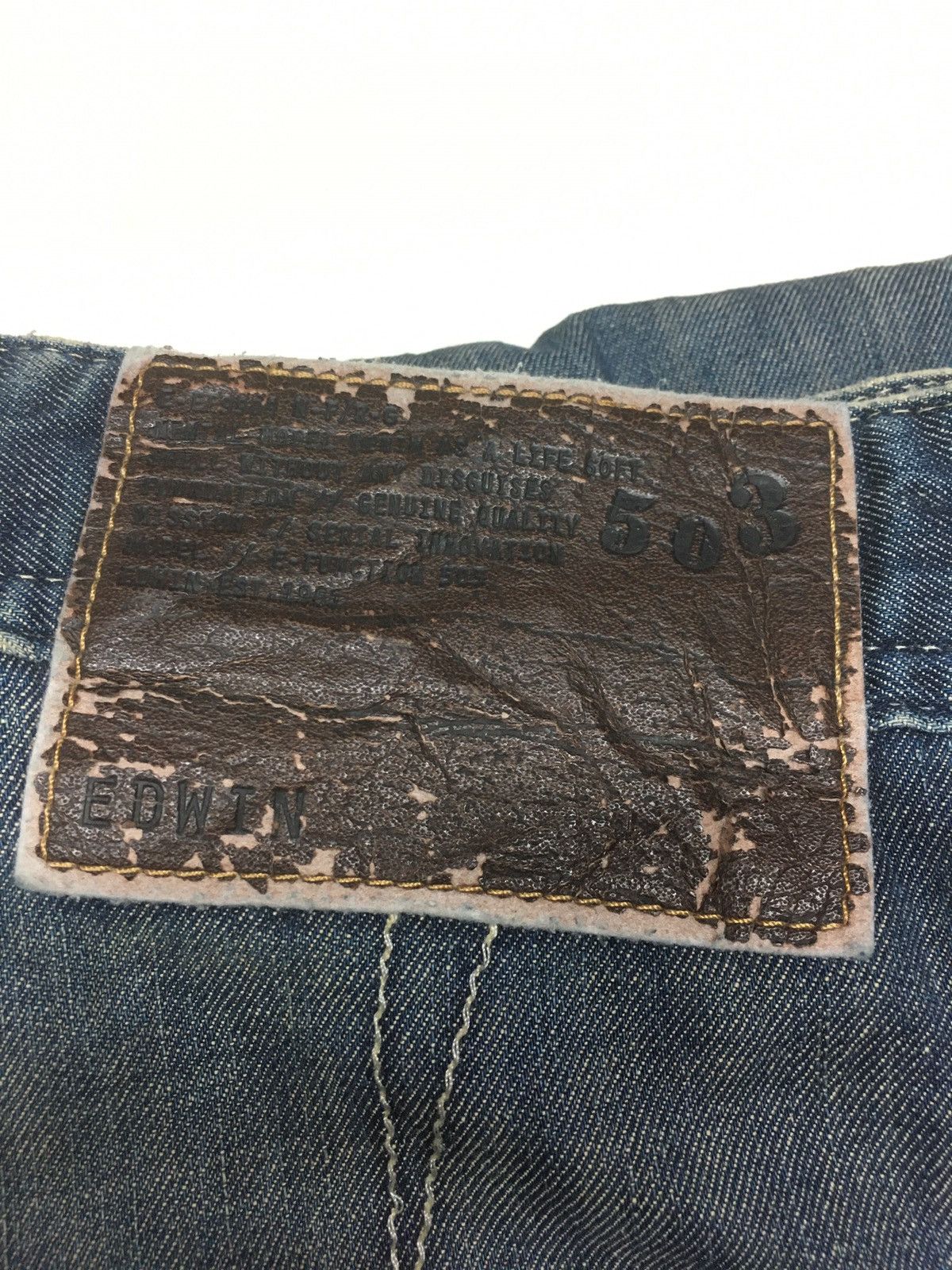Edwin × Vintage Vintage e function Edwin 503 distressed denim Size US 30 / EU 46 - 17 Thumbnail