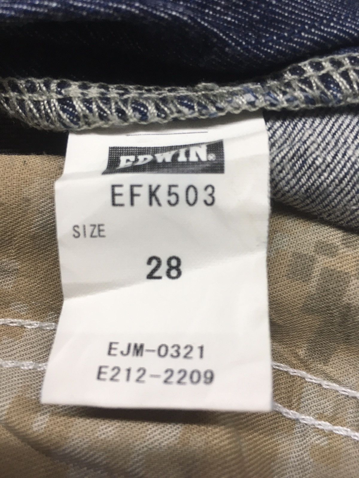 Edwin × Vintage Vintage e function Edwin 503 distressed denim Size US 30 / EU 46 - 14 Thumbnail