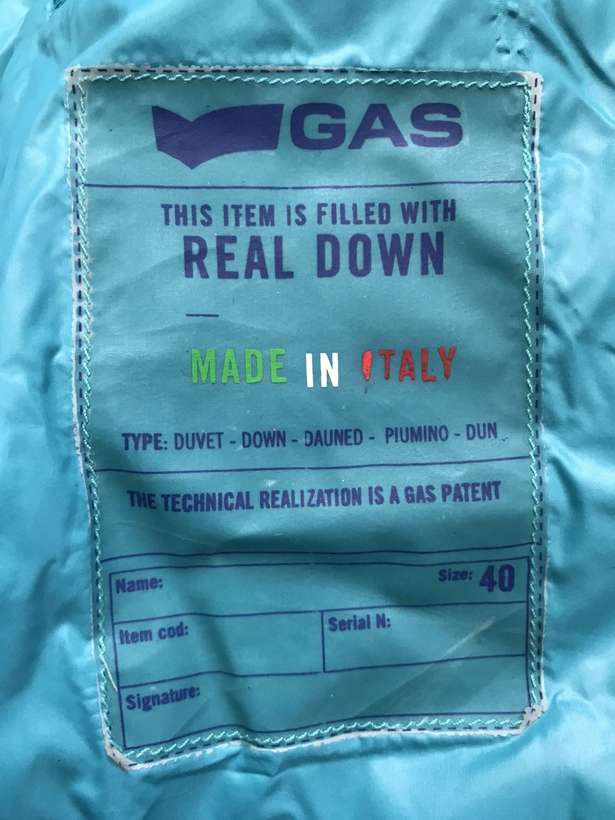 GAS GAS JEANS Sleeveless Down Jacket Made In Italy Size US S / EU 44-46 / 1 - 5 Thumbnail