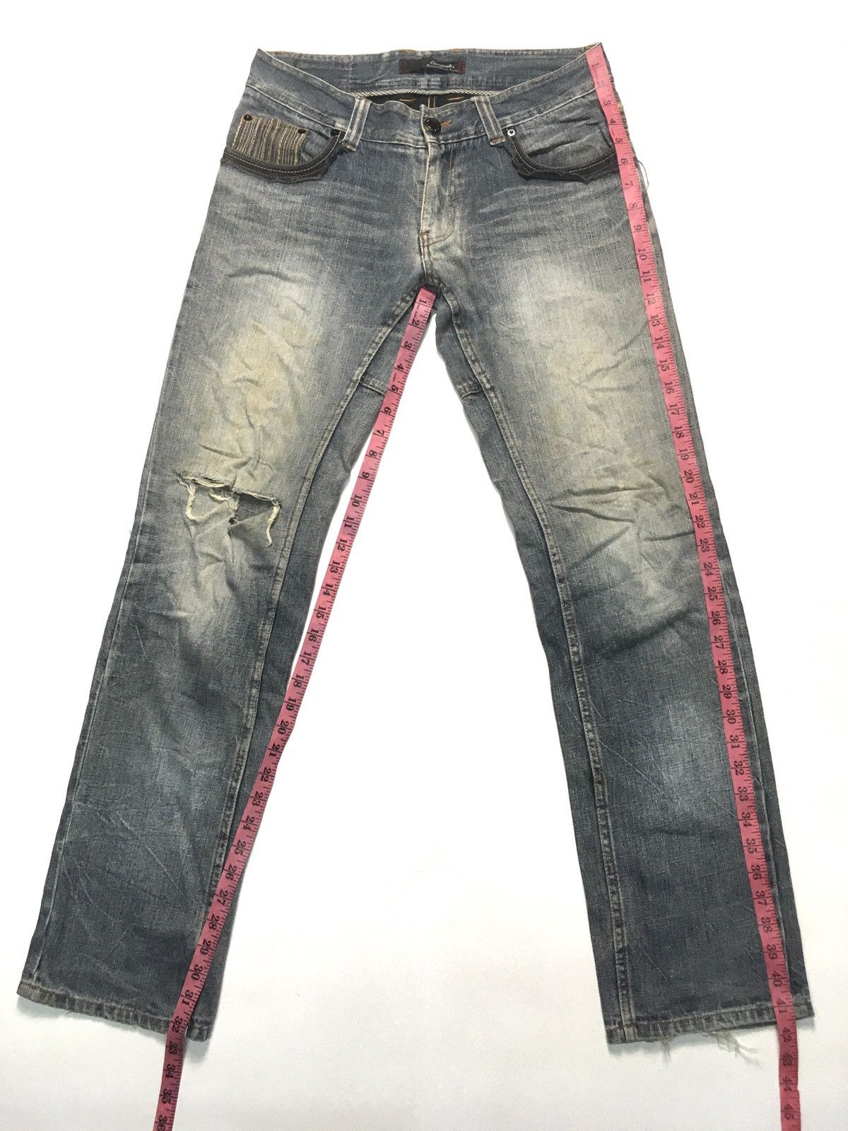 Japanese Brand × Vintage dominate handcrafted distressed jeans Size US 32 / EU 48 - 2 Thumbnail