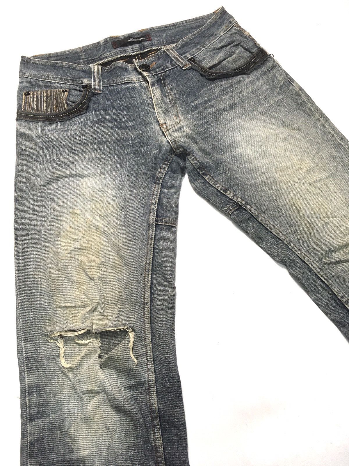 Japanese Brand × Vintage dominate handcrafted distressed jeans Size US 32 / EU 48 - 5 Thumbnail
