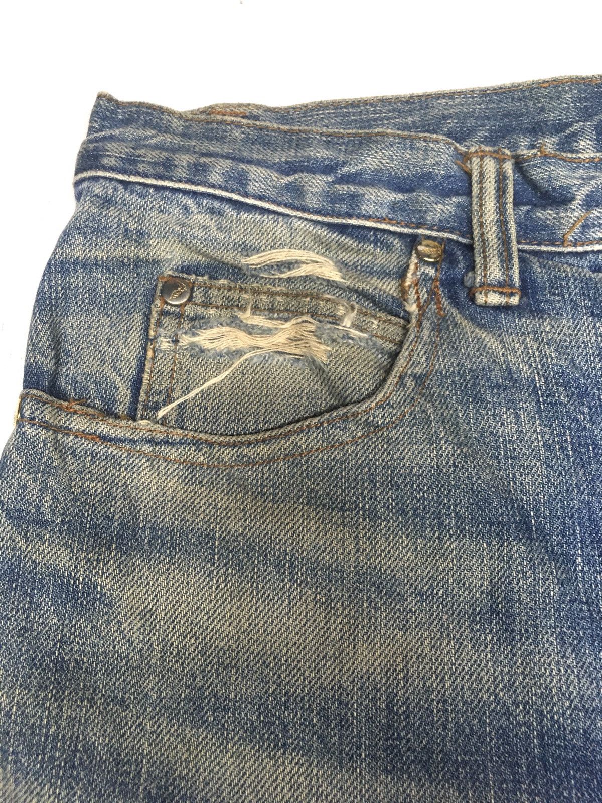 Trussardi × Vintage Vintage trussardi distressed denim Size US 30 / EU 46 - 7 Thumbnail