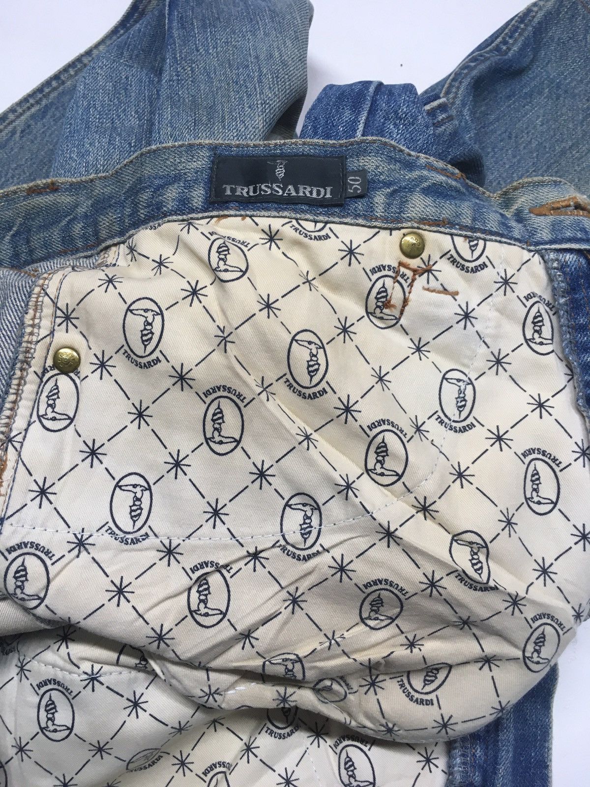 Trussardi × Vintage Vintage trussardi distressed denim Size US 30 / EU 46 - 15 Thumbnail