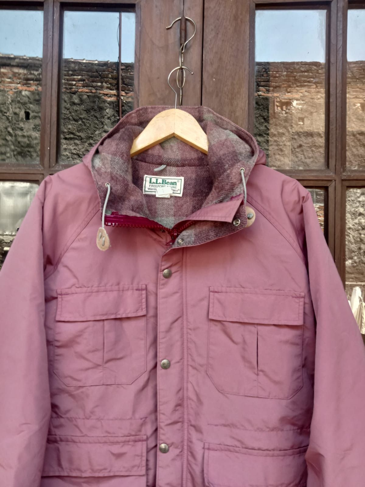 L.L. Bean 80s Women LL BEAN Baxter State Parka Jacket Wool Lining Size S / US 4 / IT 40 - 2 Thumbnail