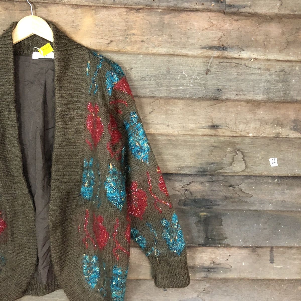 Vintage DLL Anjou Roze vintage Brown art cardigan Knitwear #c1150 Size US M / EU 48-50 / 2 - 5 Thumbnail