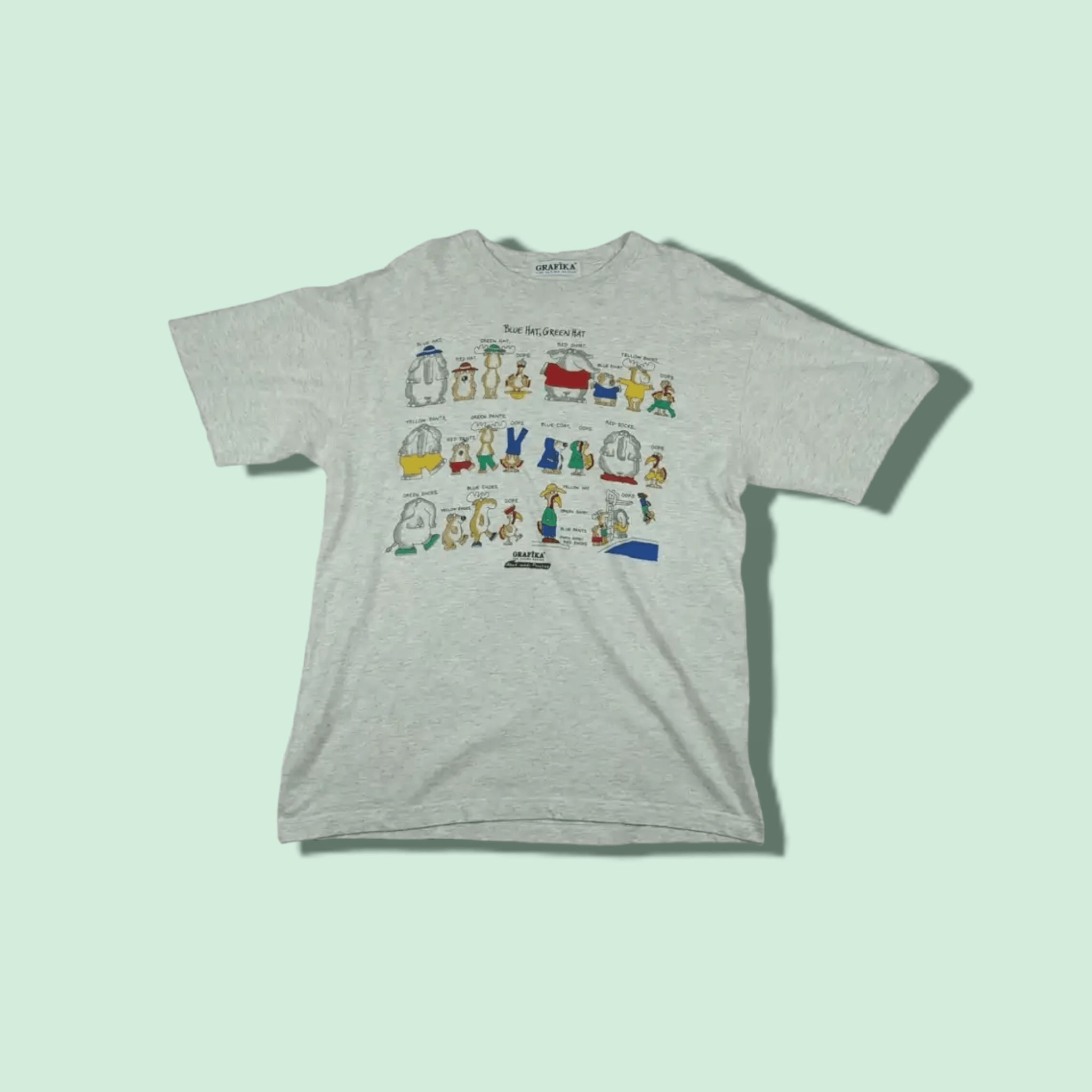 Vintage Japan GRAFIKA Animal Graphic T-Shirt