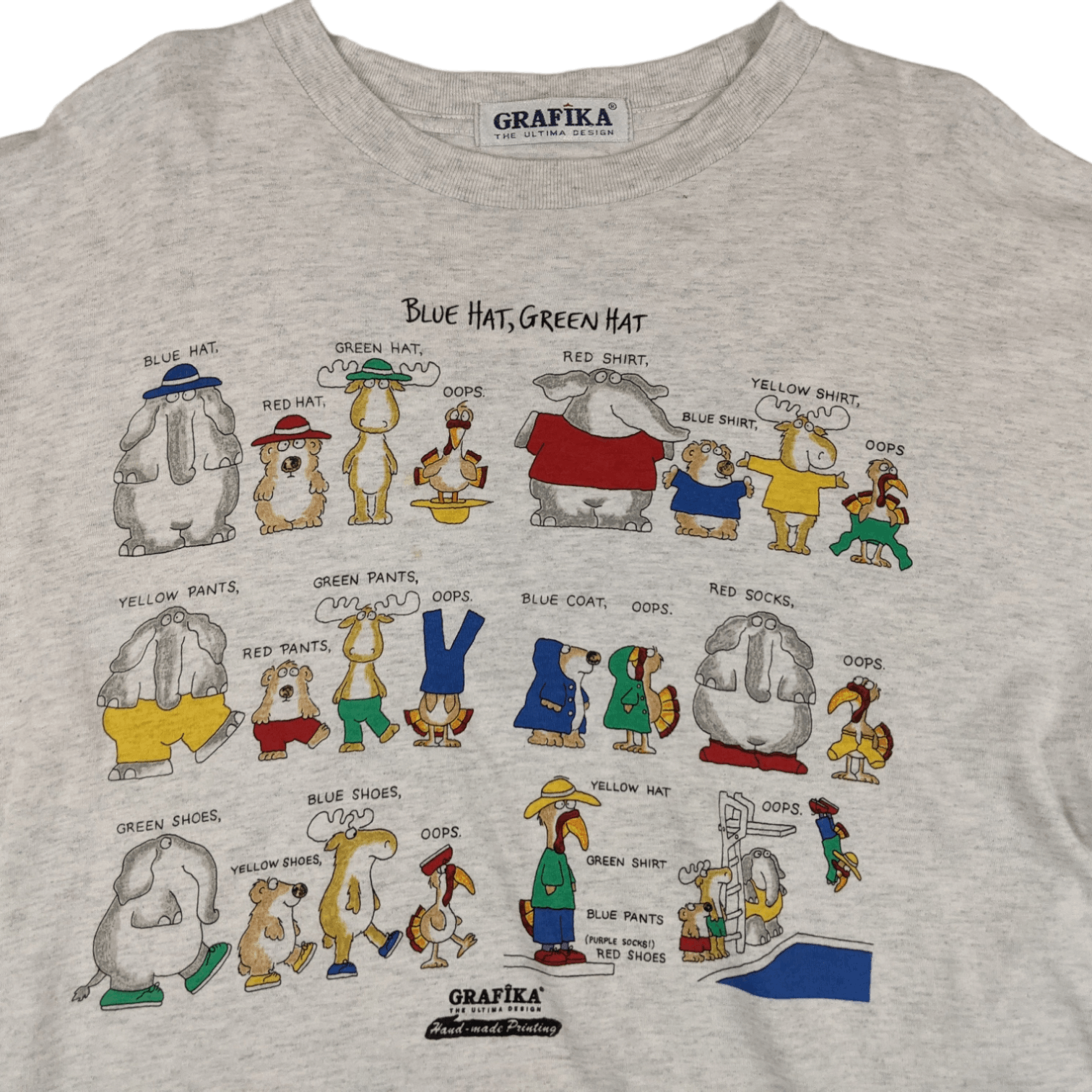 Japanese Brand Vintage Japan GRAFIKA Animal Graphic T-Shirt Size US XL / EU 56 / 4 - 4 Thumbnail