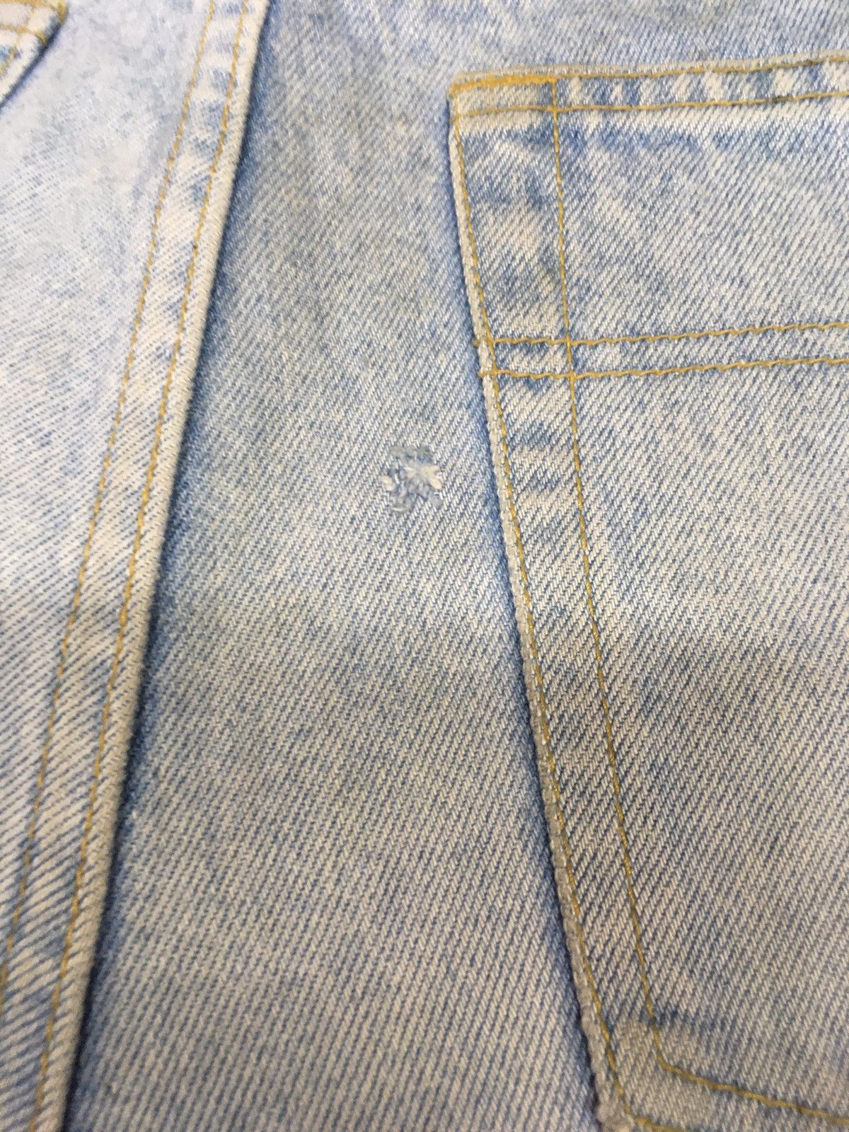Polo Ralph Lauren × Vintage Vintage polo jeans light blue wash distressed denim Size US 33 - 8 Thumbnail