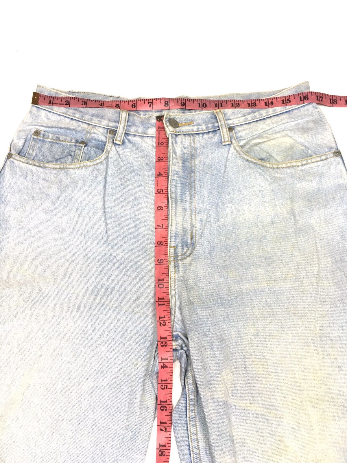 Polo Ralph Lauren × Vintage Vintage polo jeans light blue wash distressed denim Size US 33 - 3 Thumbnail