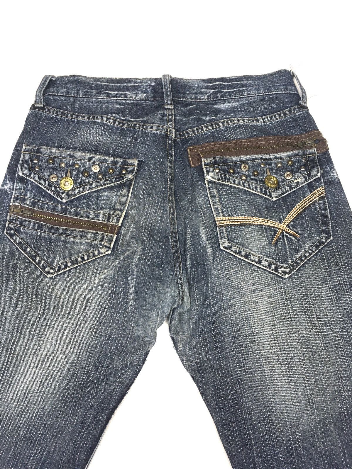 Japanese Brand Oririn distressed denim japan Size US 31 - 6 Thumbnail