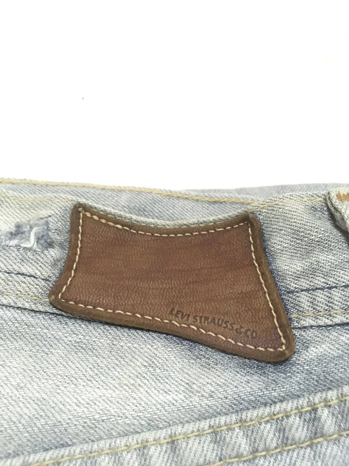 Levi's × Vintage vintage 90s Levi’s repro patmay1873 selvage blue wash denim Size US 28 / EU 44 - 15 Thumbnail