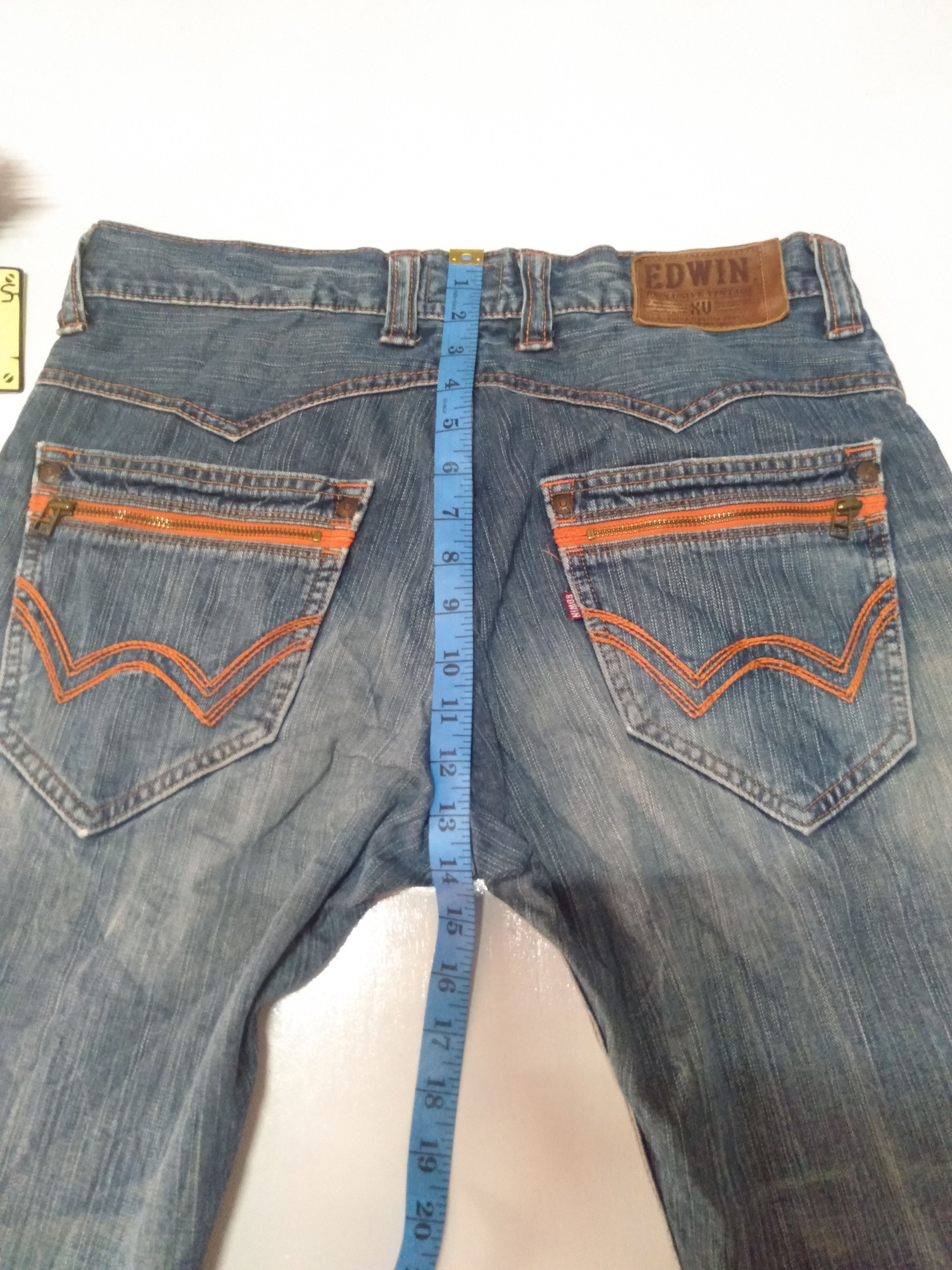 Edwin × Japanese Brand × Vintage vintage Edwin XV blue wash distressed jeans Japan Size US 36 / EU 52 - 4 Thumbnail
