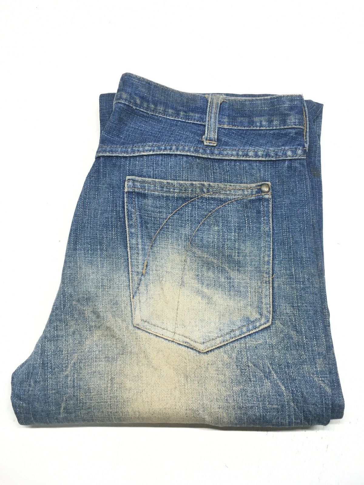 Japanese Brand × Vintage Exhlitionist blue wash distressed denim Japan Size US 32 / EU 48 - 1 Thumbnail