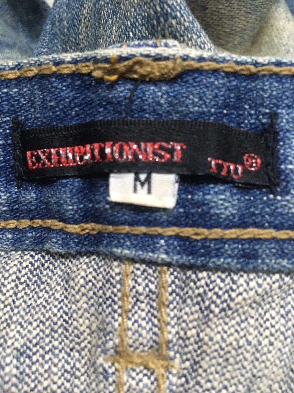 Japanese Brand × Vintage Exhlitionist blue wash distressed denim Japan Size US 32 / EU 48 - 12 Thumbnail