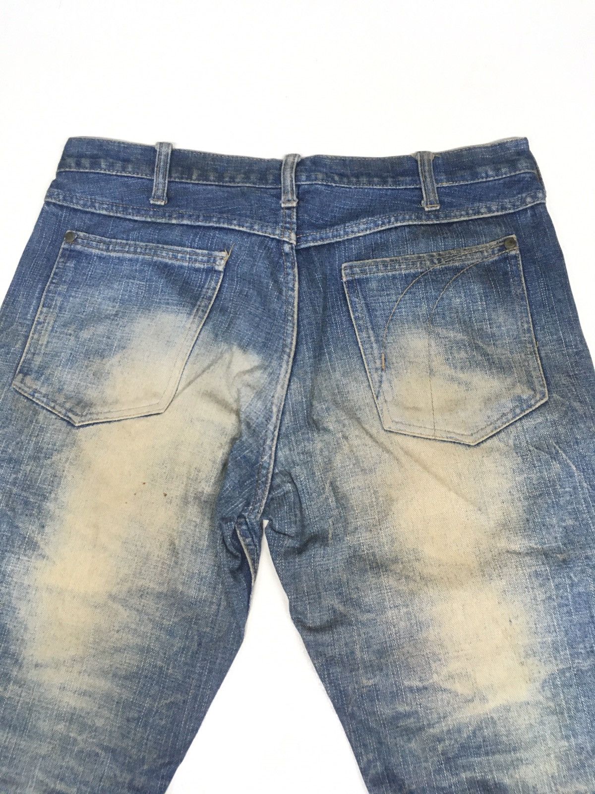 Japanese Brand × Vintage Exhlitionist blue wash distressed denim Japan Size US 32 / EU 48 - 5 Thumbnail