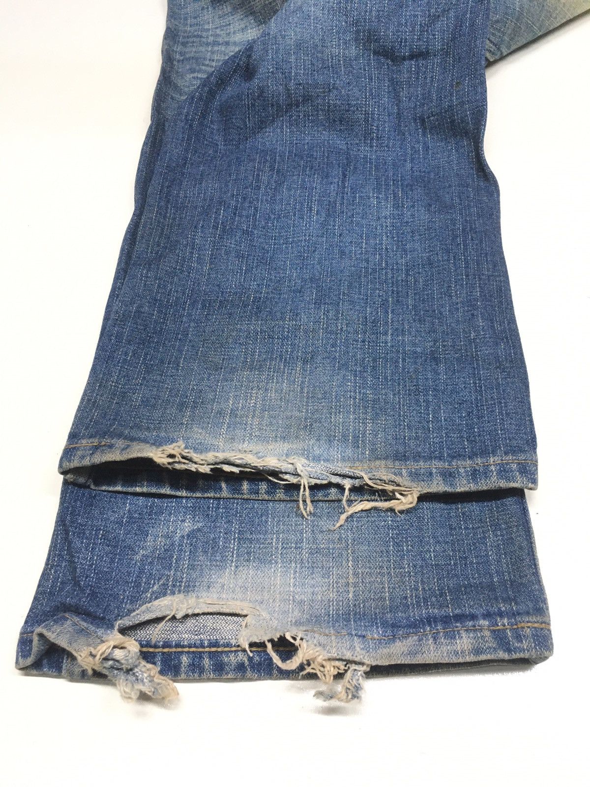 Japanese Brand × Vintage Exhlitionist blue wash distressed denim Japan Size US 32 / EU 48 - 11 Thumbnail