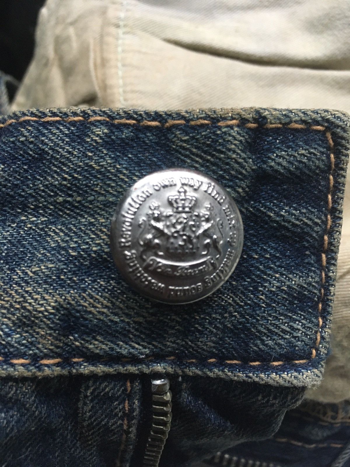 Japanese Brand FLARE🔥On board distressed boot cut denim made in Japan 🇯🇵 Size US 32 / EU 48 - 12 Thumbnail