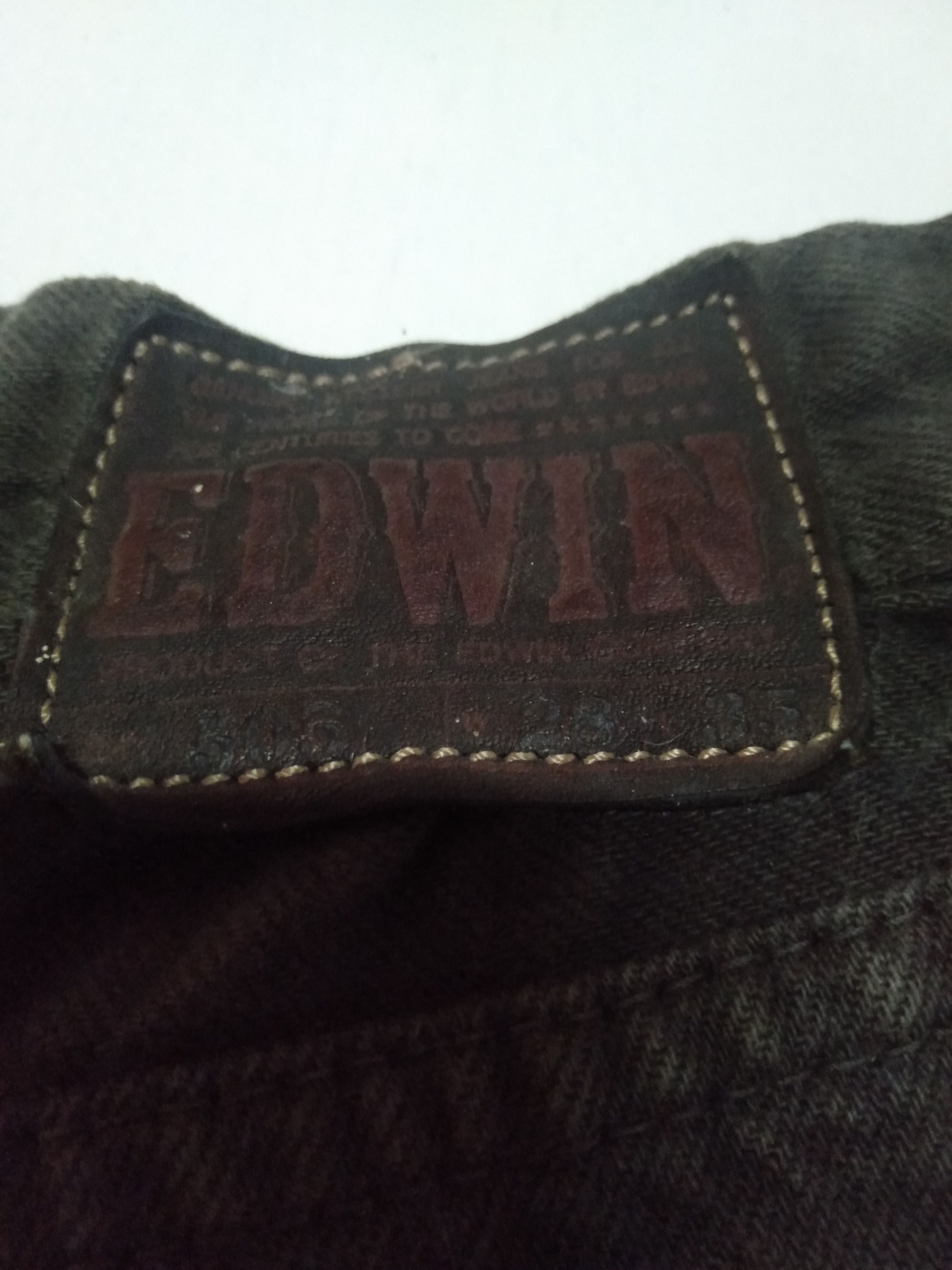 Edwin × Japanese Brand × Vintage vintage Edwin lot 505 super black selvedge jeans Japan Size US 27 - 7 Thumbnail