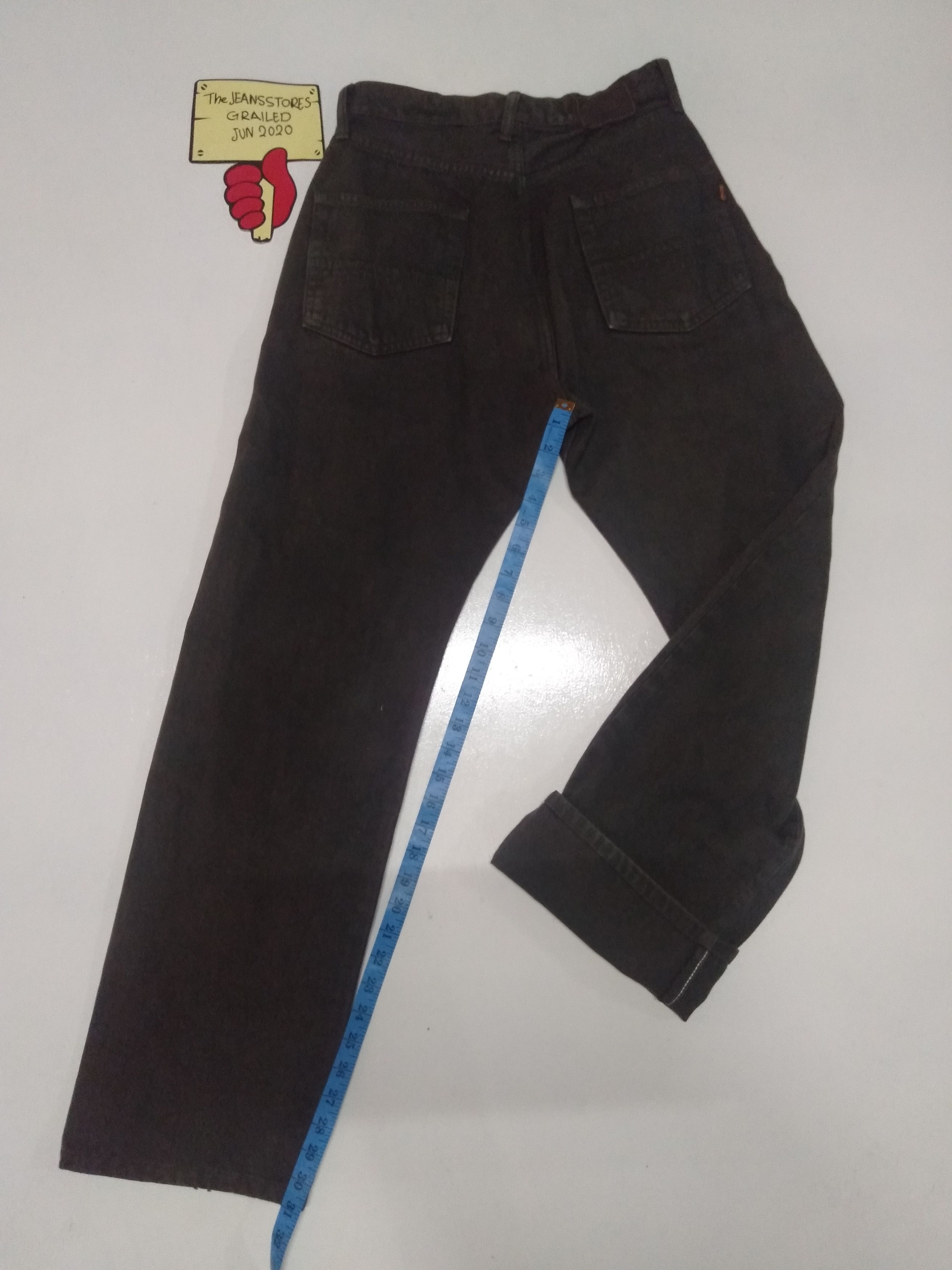 Edwin × Japanese Brand × Vintage vintage Edwin lot 505 super black selvedge jeans Japan Size US 27 - 2 Thumbnail