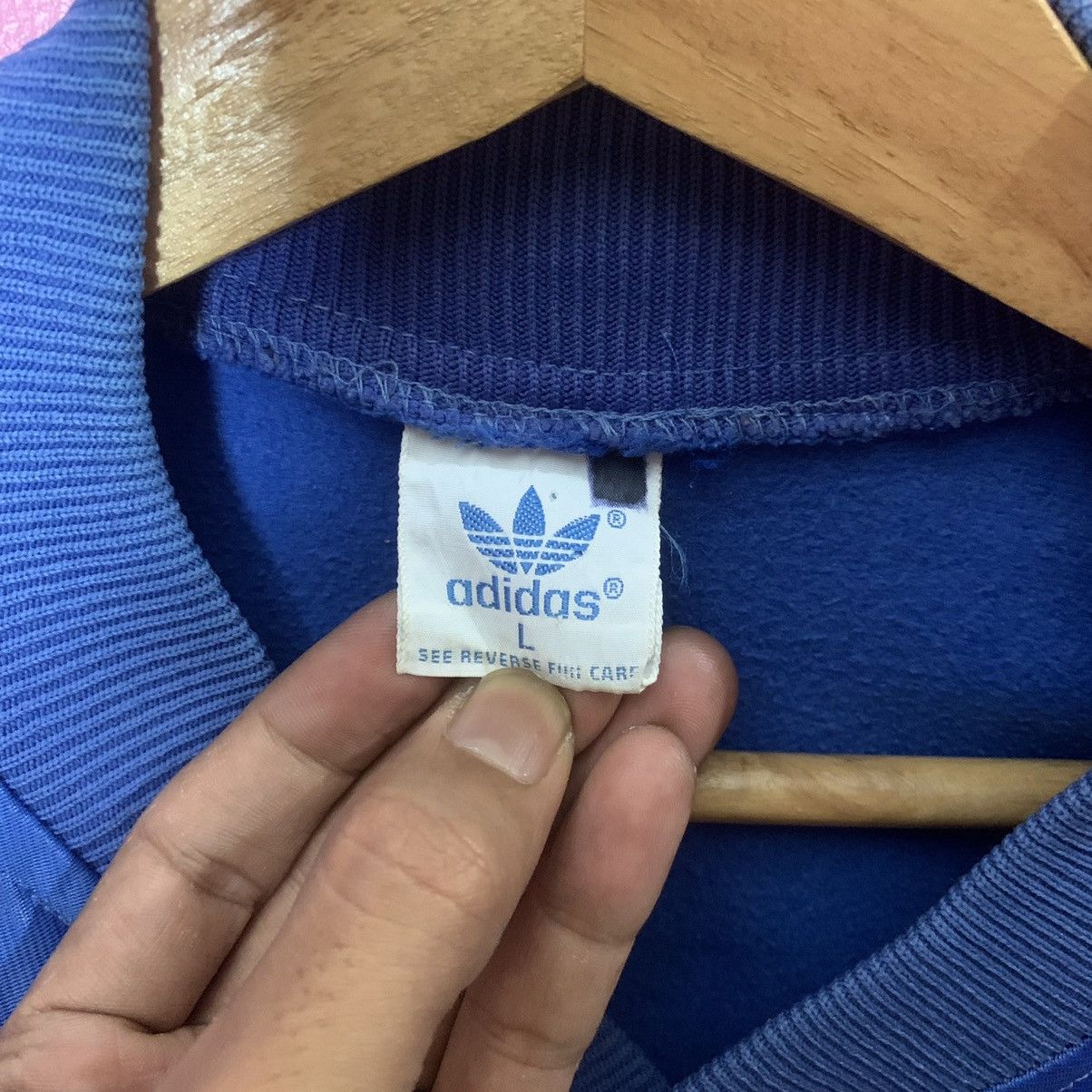 Adidas × Vintage Vintage Adidas Varsity Polyester Jacket Size US L / EU 52-54 / 3 - 7 Thumbnail