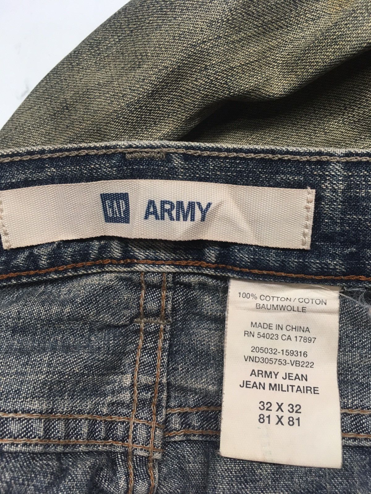 Gap × Vintage Vintage gap army baker denim Size US 33 - 10 Thumbnail