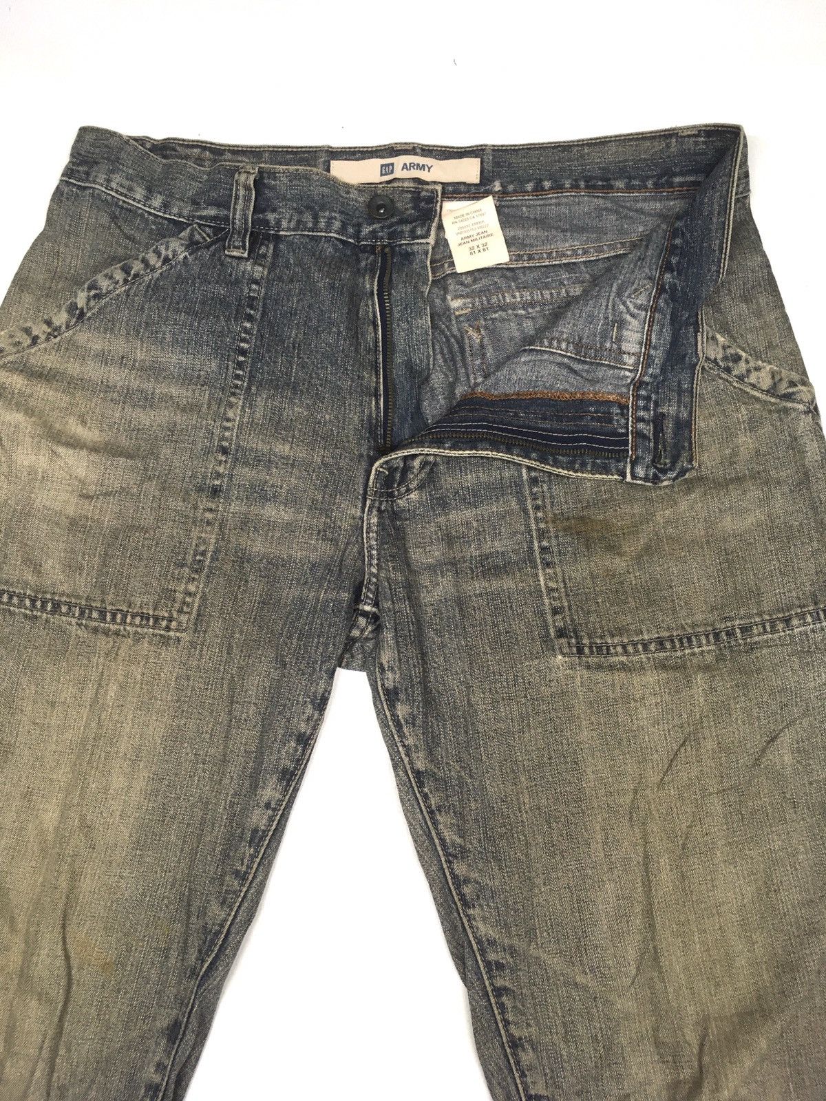 Gap × Vintage Vintage gap army baker denim Size US 33 - 5 Thumbnail