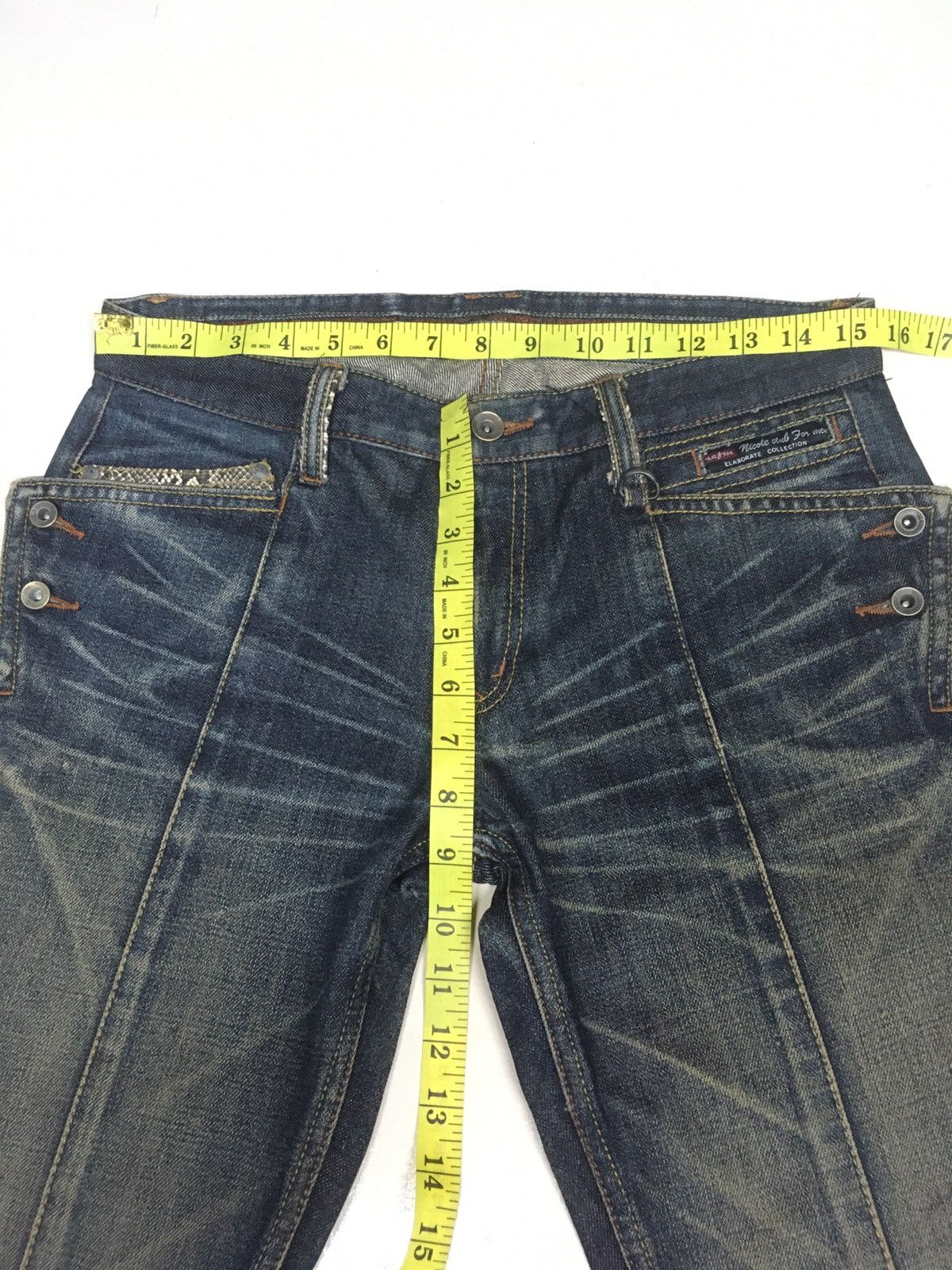 Japanese Brand × Vintage Vintage Nicole club snake trim pocket distressed denim Size US 31 - 3 Thumbnail