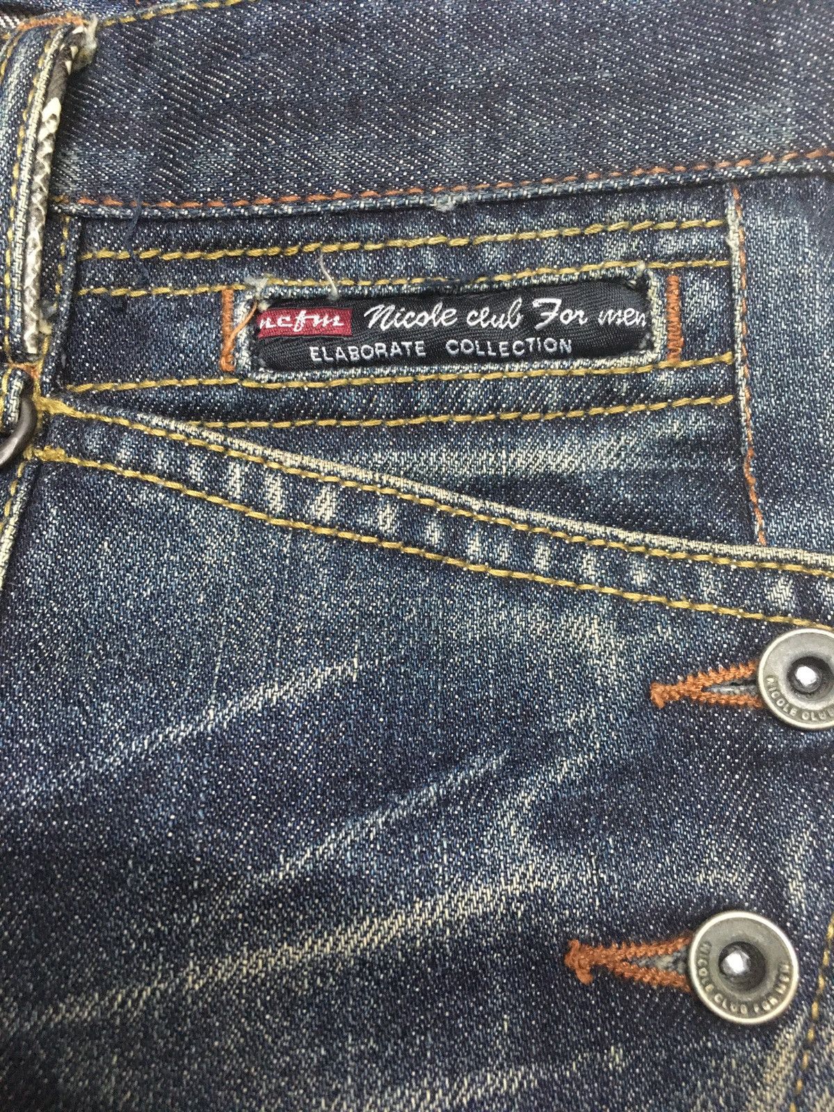 Japanese Brand × Vintage Vintage Nicole club snake trim pocket distressed denim Size US 31 - 13 Thumbnail