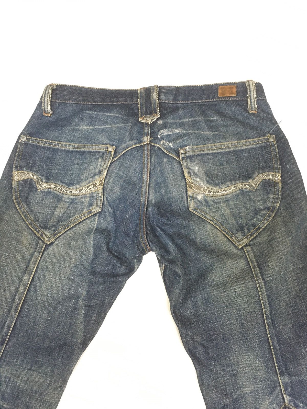 Japanese Brand × Vintage Vintage Nicole club snake trim pocket distressed denim Size US 31 - 10 Thumbnail