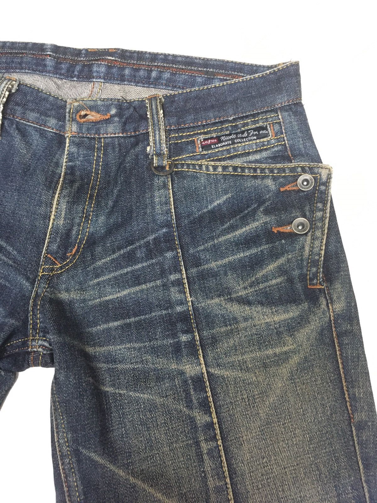 Japanese Brand × Vintage Vintage Nicole club snake trim pocket distressed denim Size US 31 - 7 Thumbnail