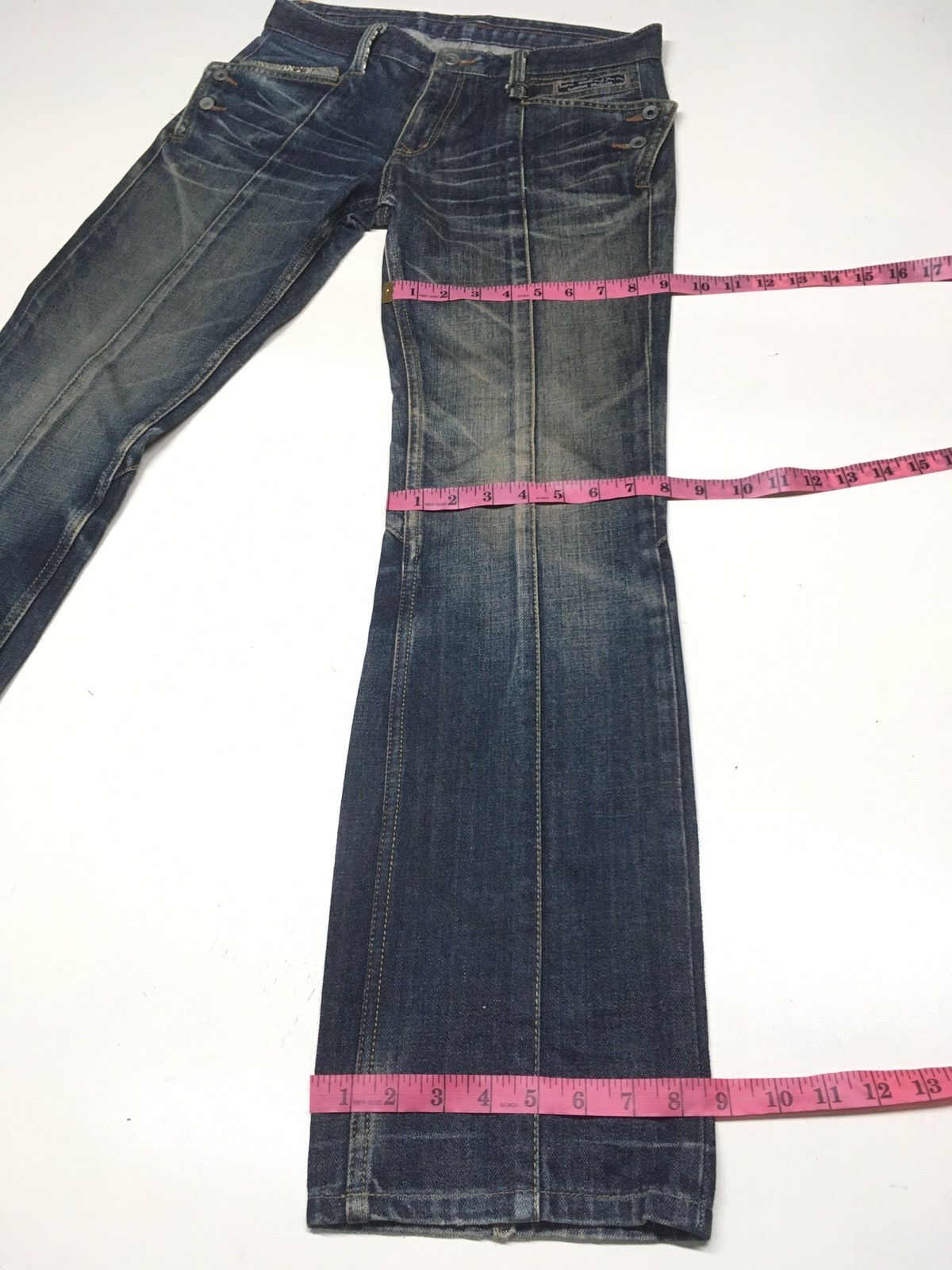 Japanese Brand × Vintage Vintage Nicole club snake trim pocket distressed denim Size US 31 - 4 Thumbnail